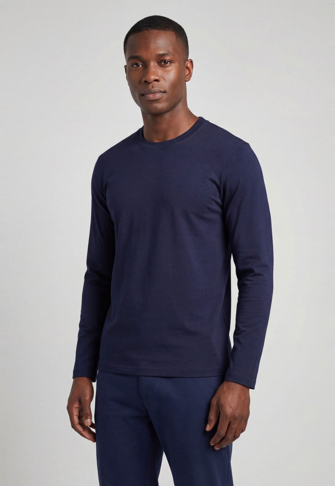 Blusa de Manga Longa Masculina Broken Rules Térmica Azul-Marinho