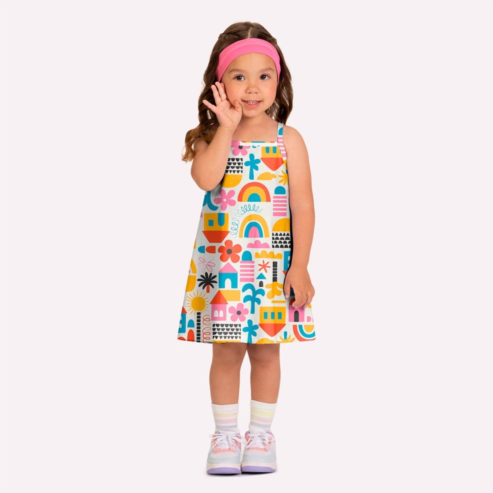 Infantil - Vestido Menina em Algodão Kyly