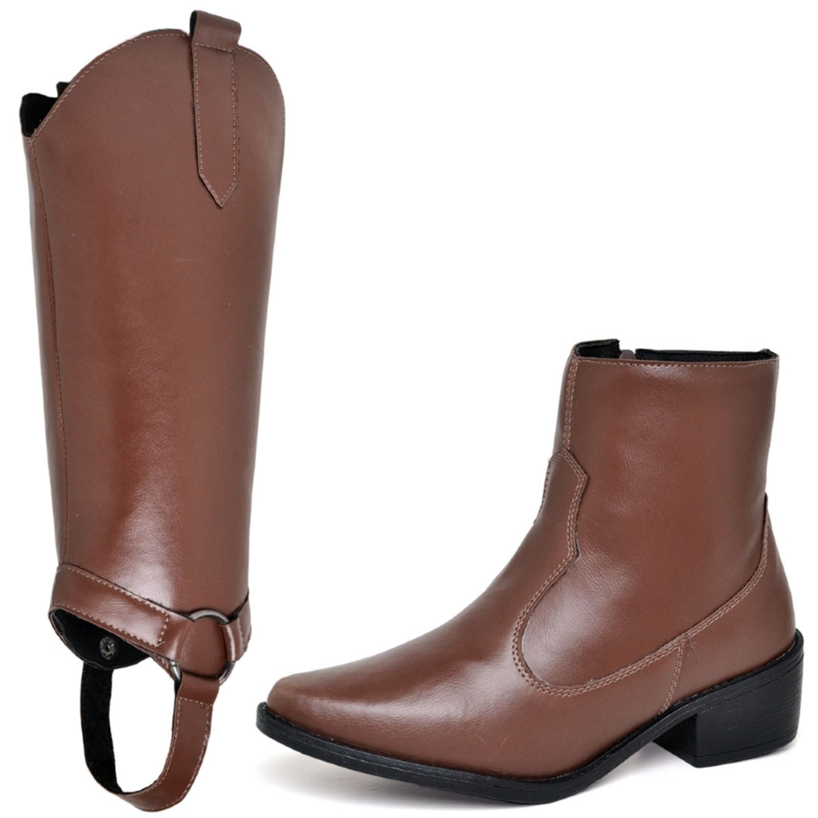 Bota Feminina Country 2 em 1 DUBUY 1706FG Marrom