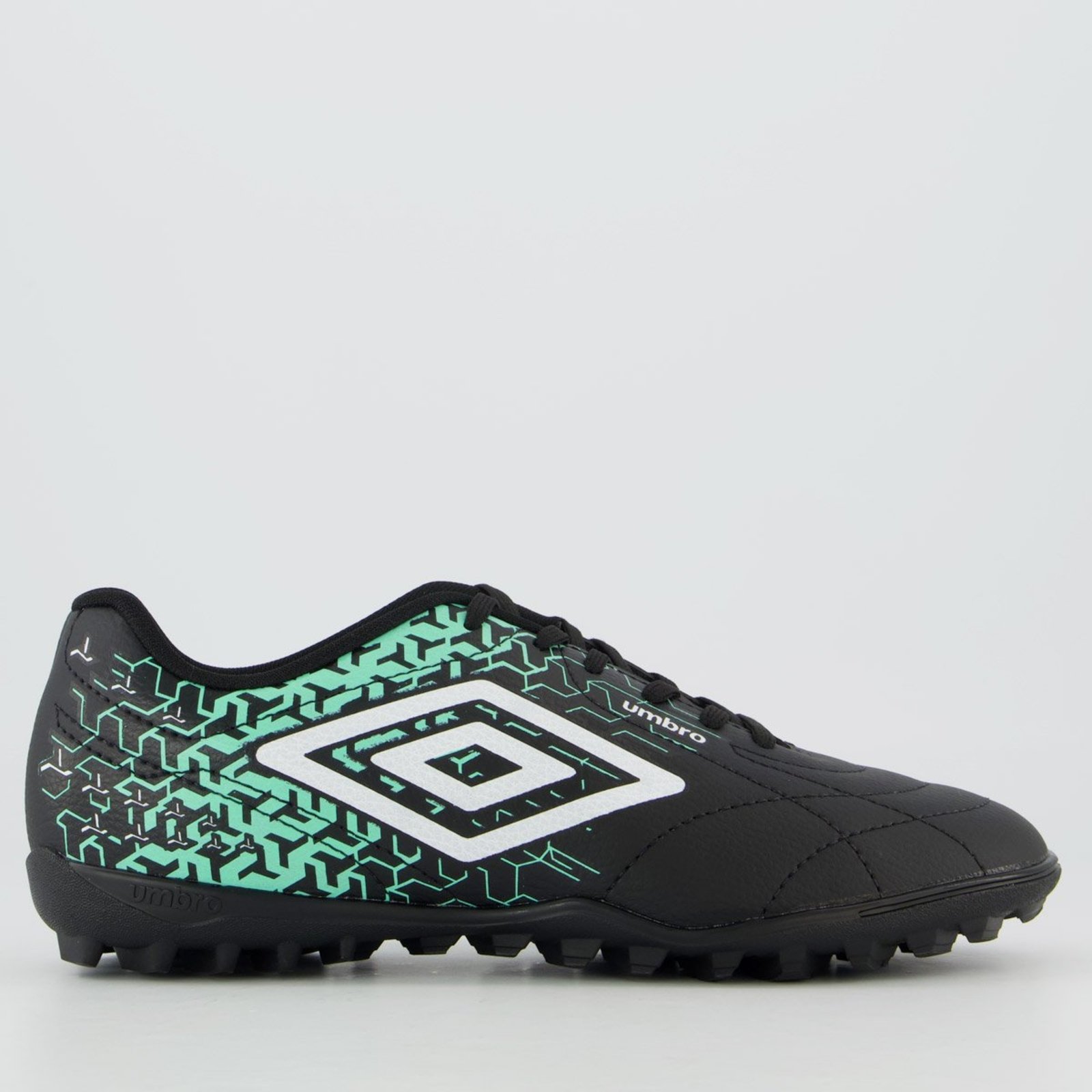Chuteira Umbro Class Neo Society Juvenil Preta e Verde