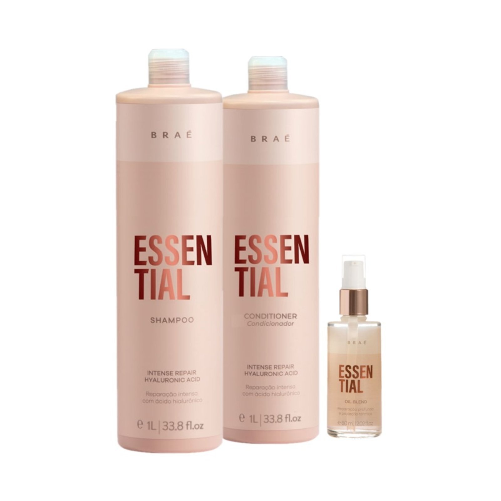 Kit Braé Essential Repair Litro (3 produtos)