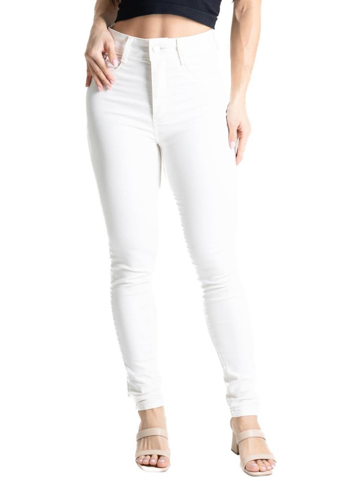 Calça Sarja Sawary Levanta Bumbum – 280905 – Bege – Sawary