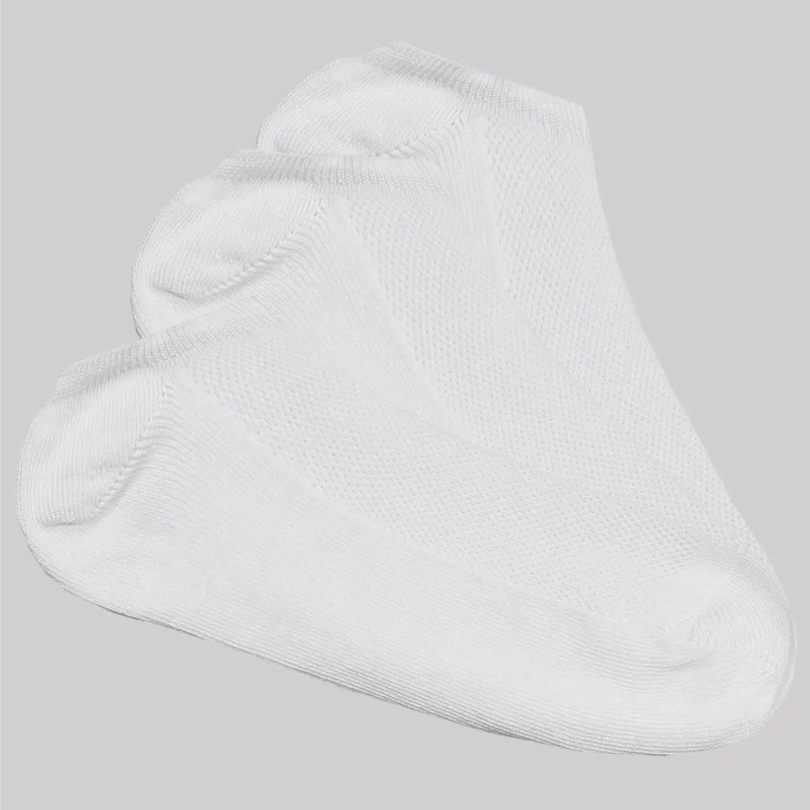 Vista 3 Kit Meia Selene Sapatilha Feminino 9 Pares Branca branco SELENE branco