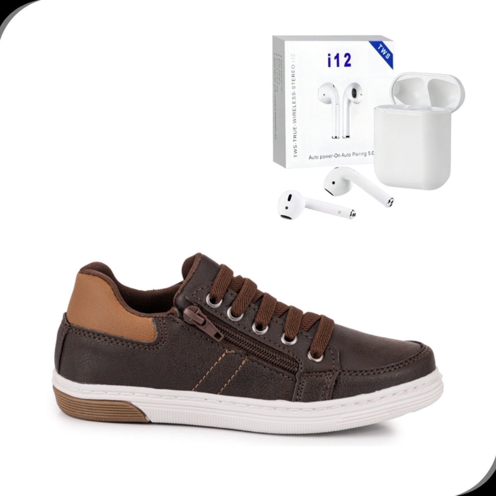 Infantil – Sapatênis Menino Estiloso Casual Sintético Premium Rovetto Com Fone Sem Fio