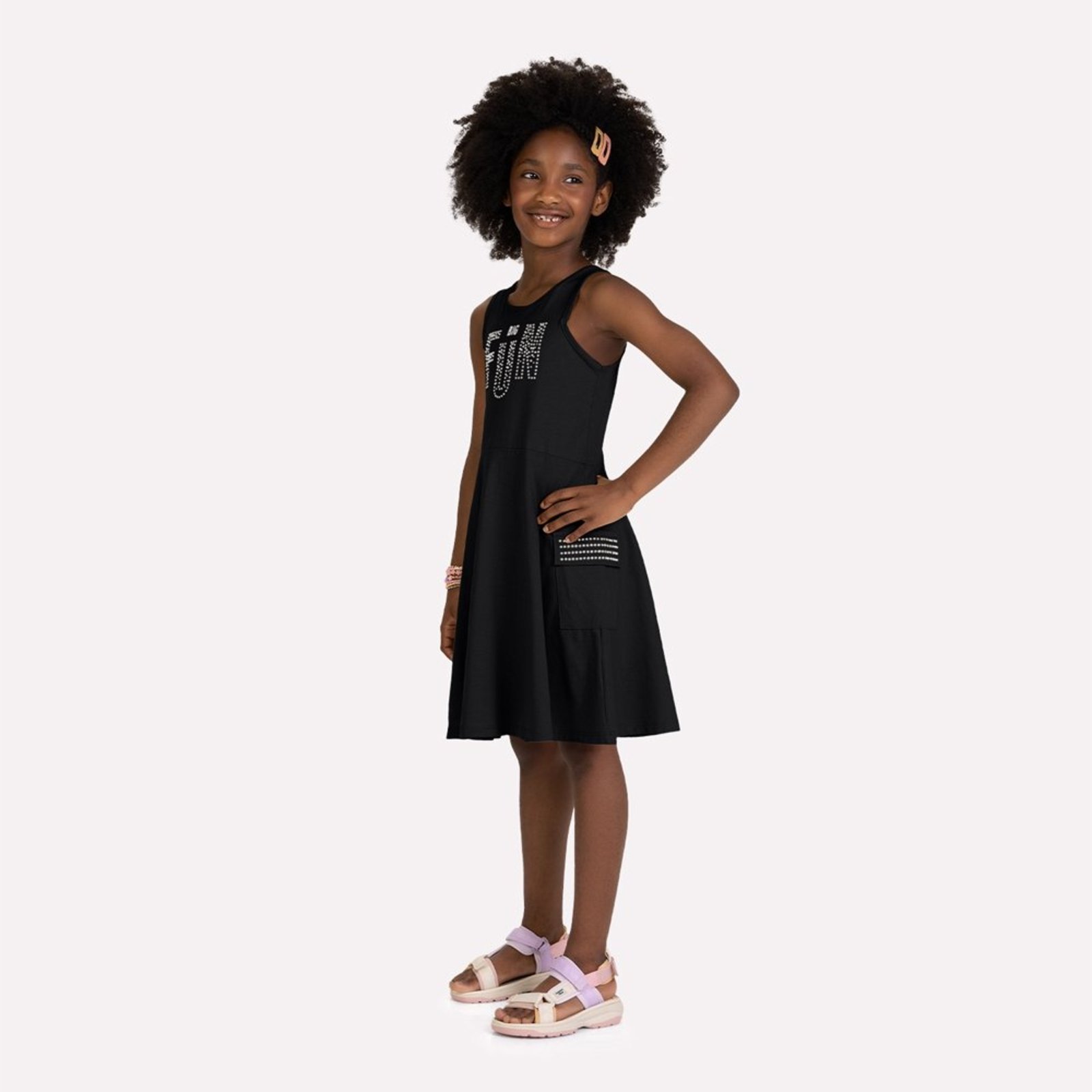 Infantil - Vestido Menina com Strass Kyly
