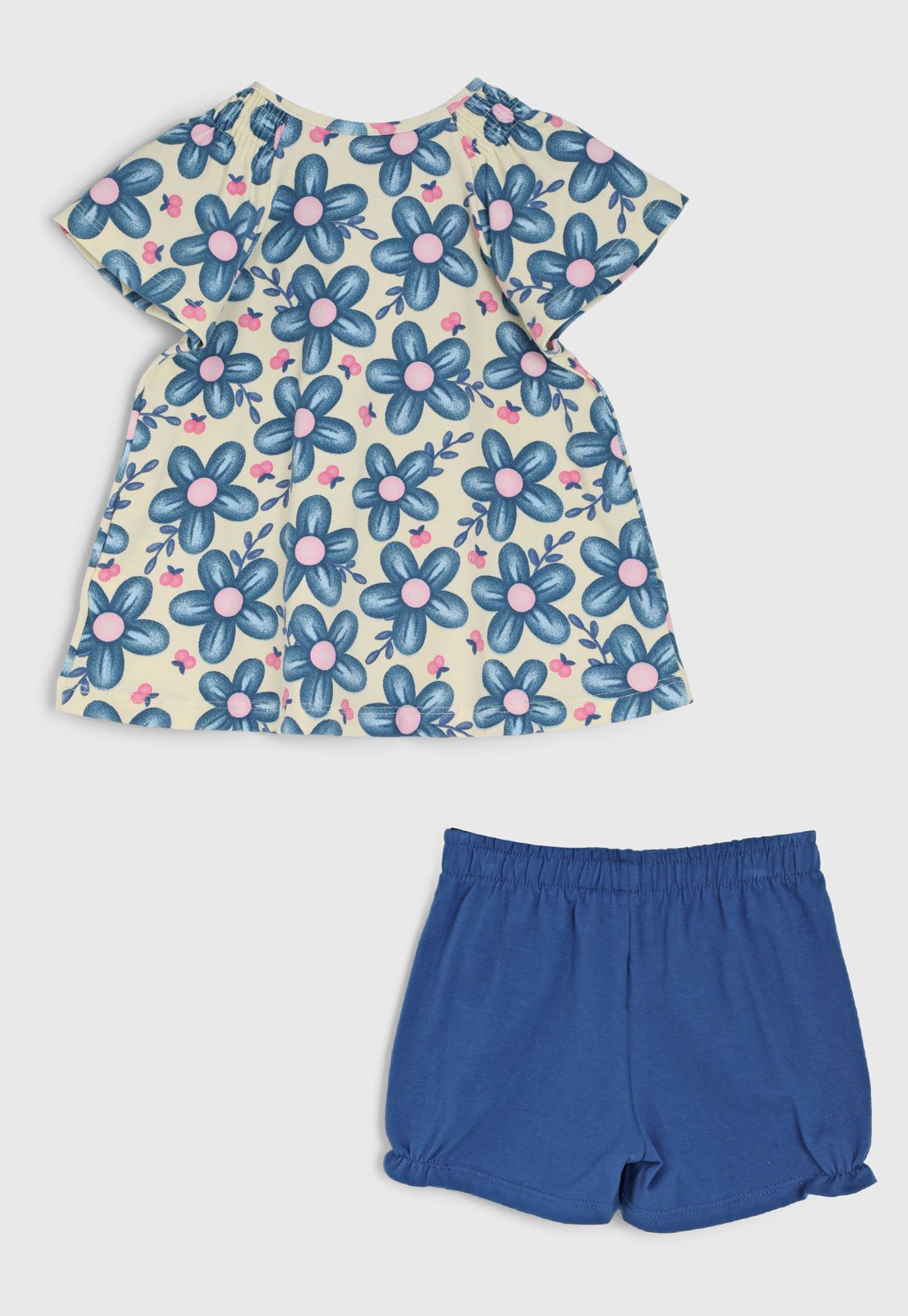 Vista 3 Conjunto Curto Kyly Floral azul Kyly azul