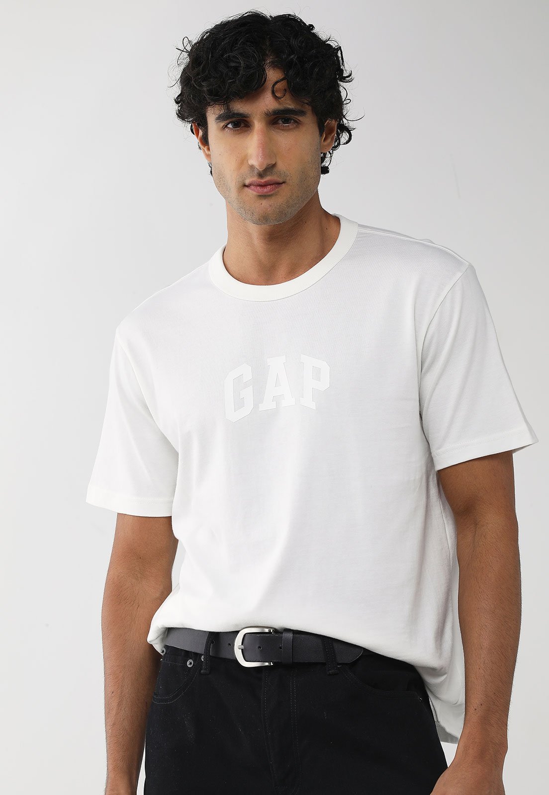 Camiseta Masculina GAP Logo Branca
