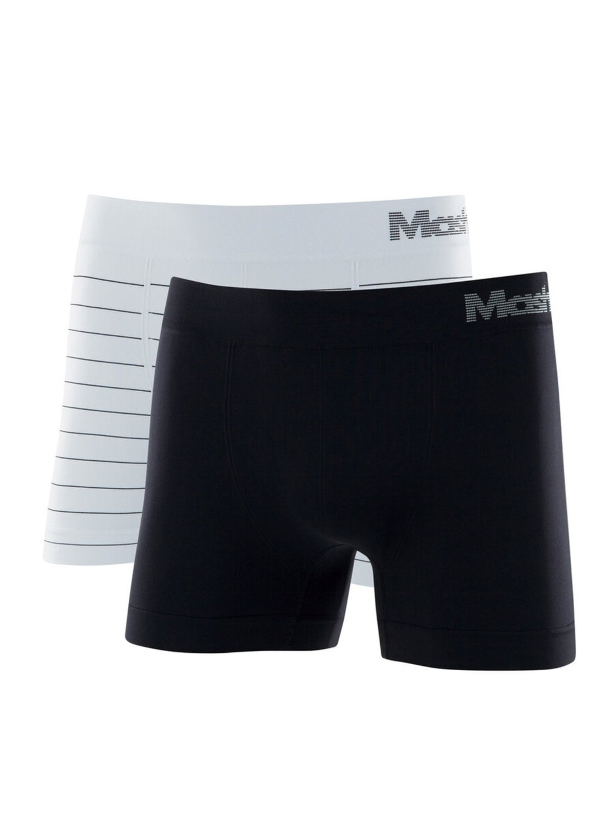 Kit com 2 Cuecas Boxer Mash 711.02 Branco/preto