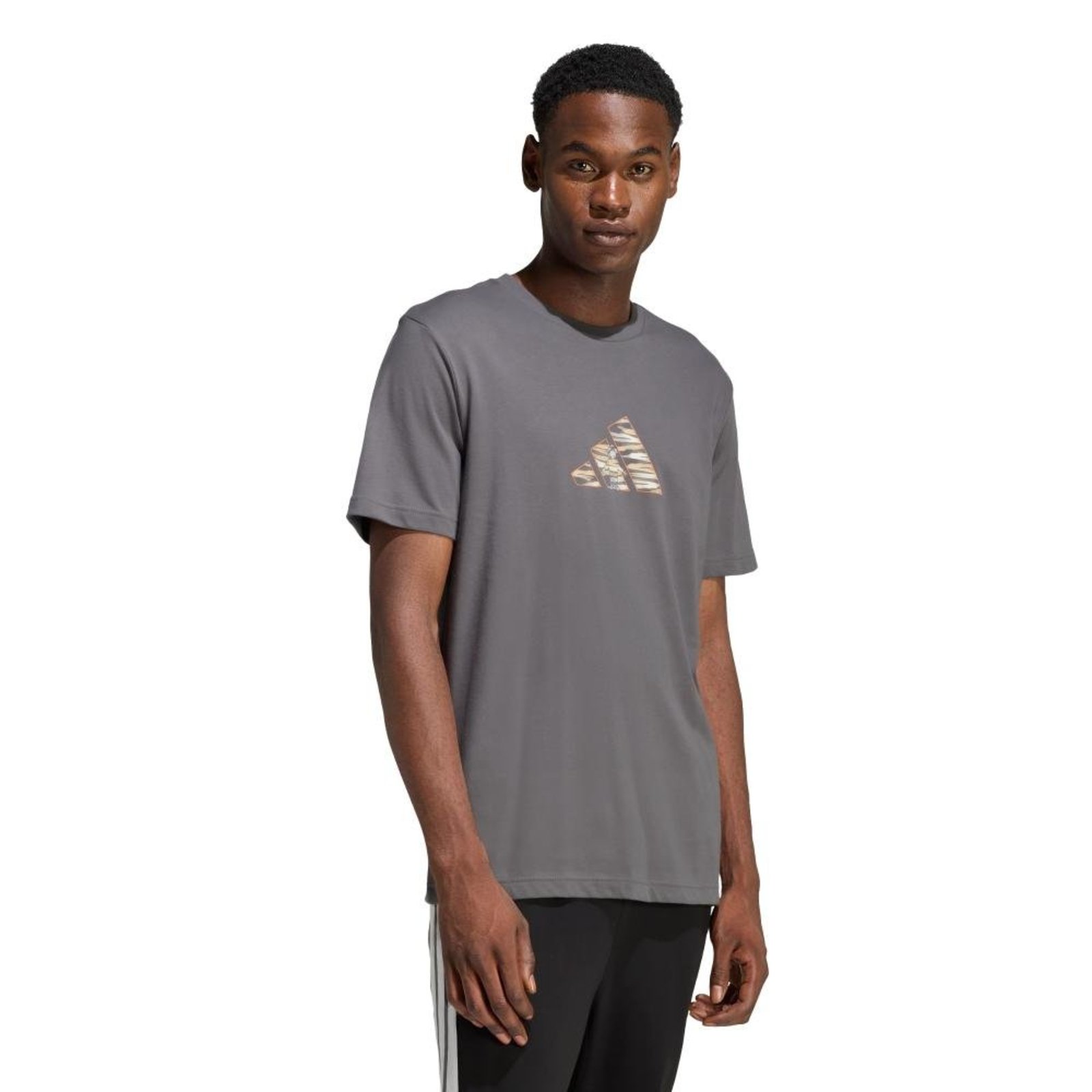 CAMISETA ESTAMPADA CAMO EXPLORER adidas Sportswear Cinza
