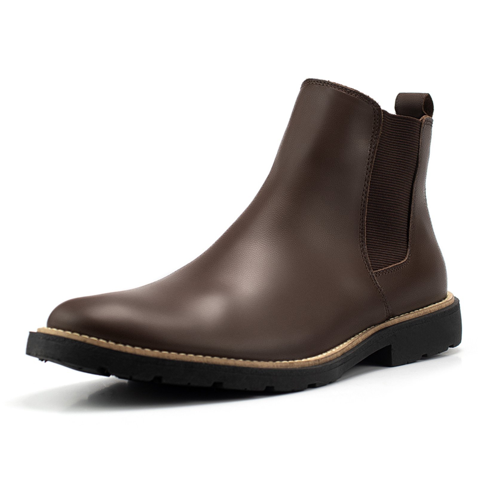 Bota Masculina Chelsea Em Couro Botina Country Qualidade Café