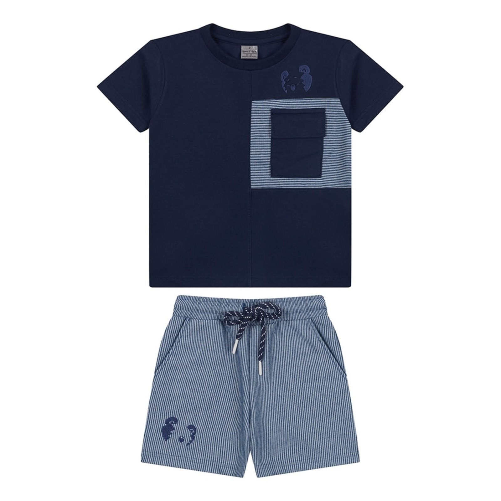 Infantil - Conjunto Curto Masculino Tigor T. Tigre