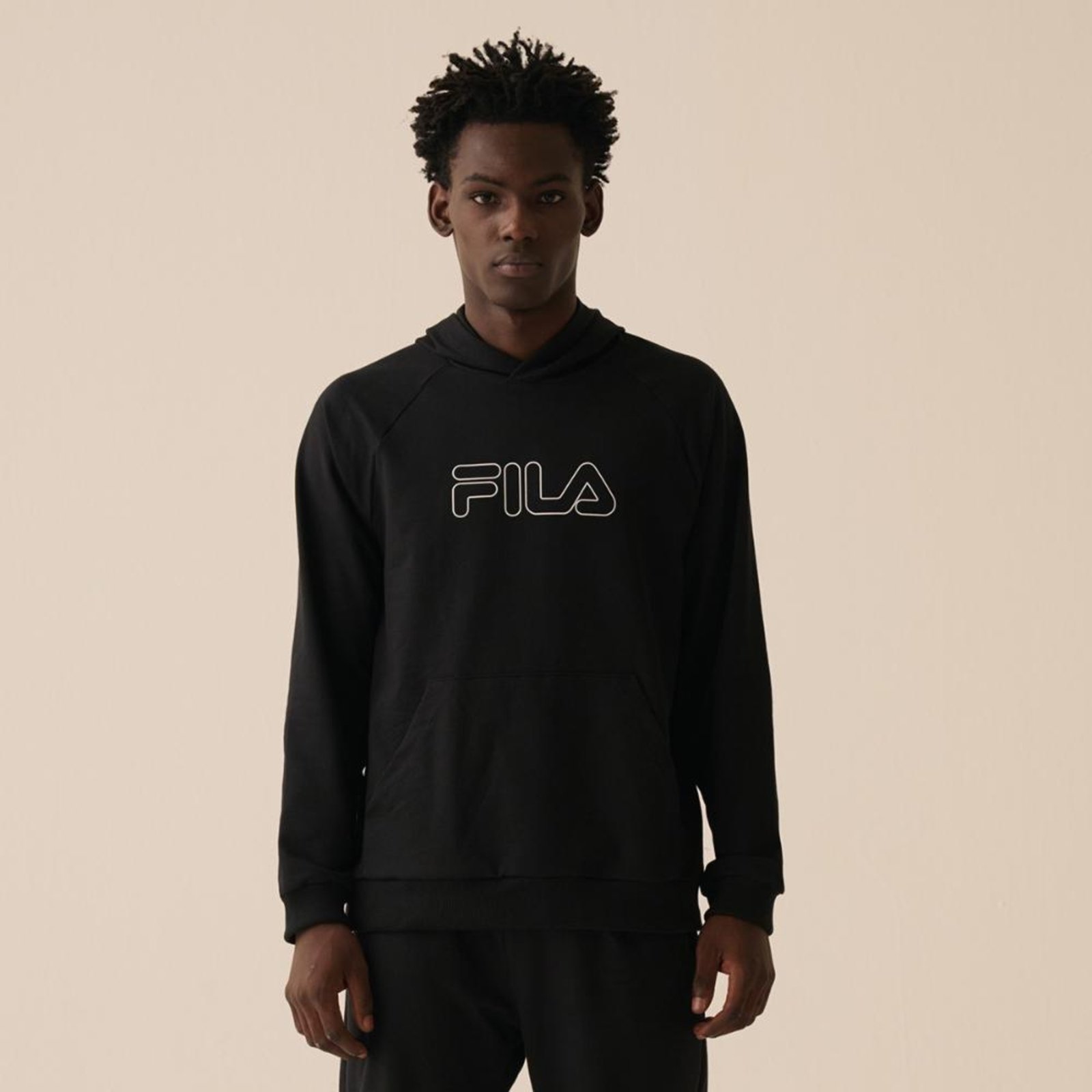 Casaco Com Capuz Fila Outline Light Masculino Incolor