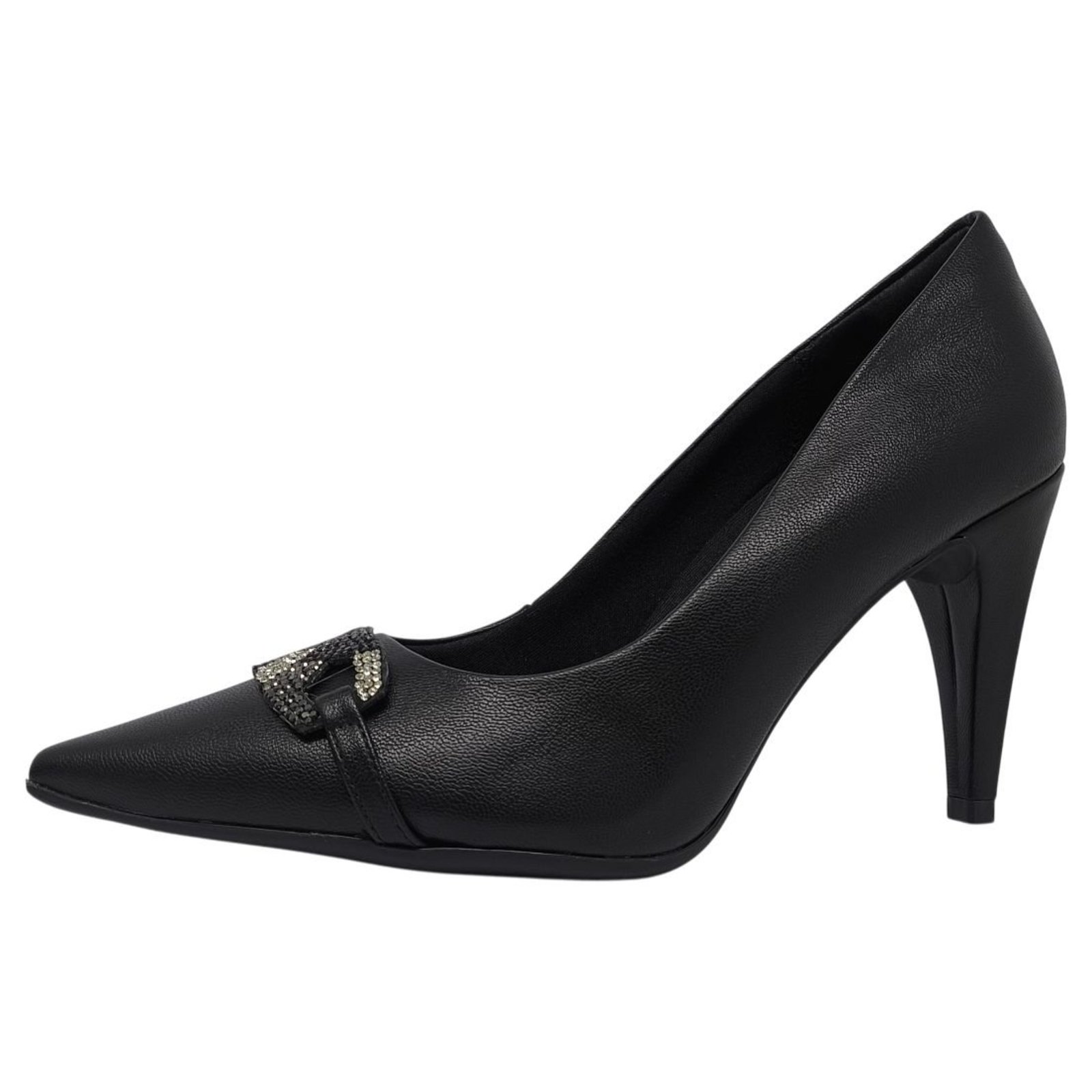 Scarpin Feminino Strass Detalhe Salto Alto Fino Piccadilly