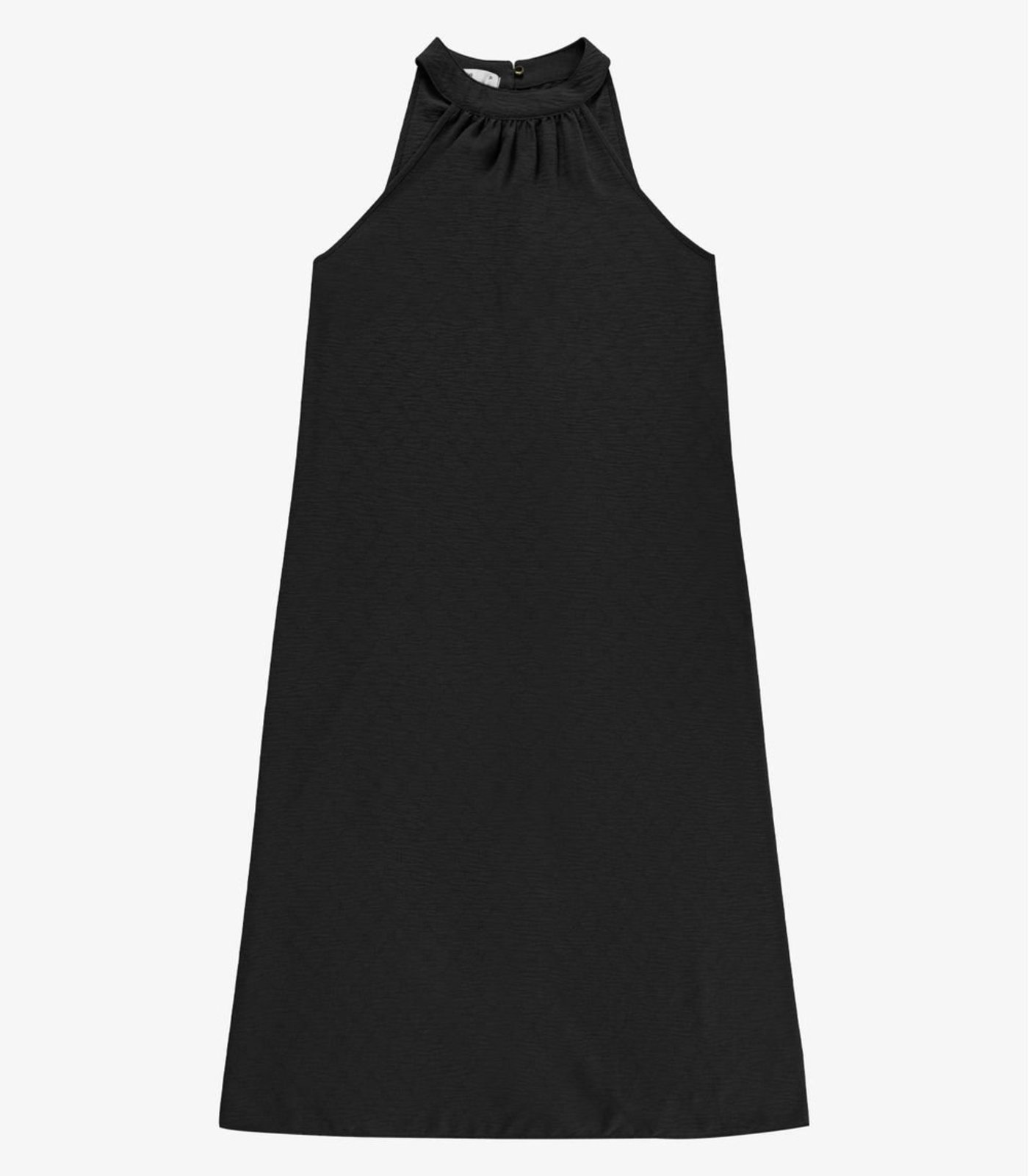 Vestido Feminino Super Midi Evasê Liso Endless Preto