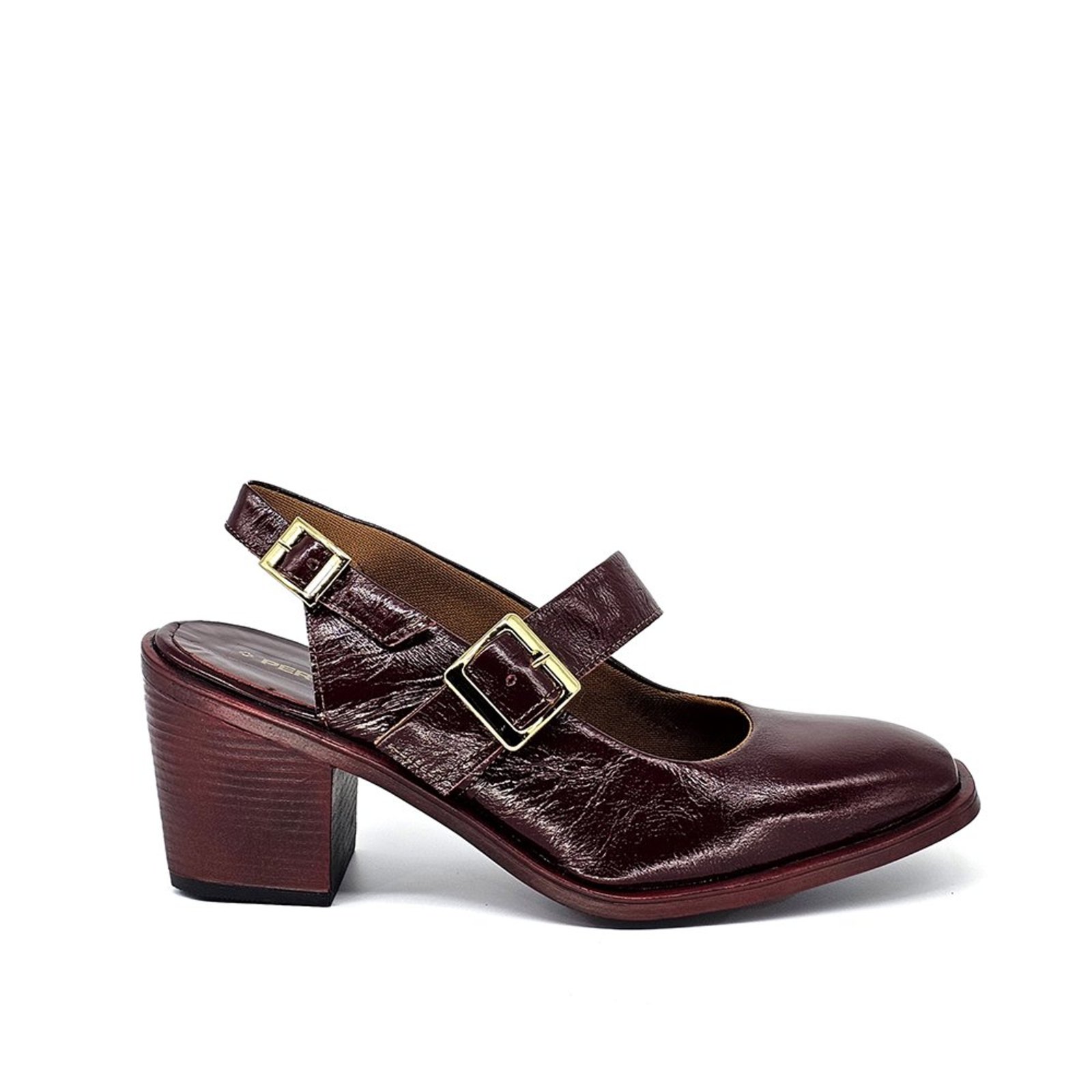 KSS004V SAPATO C/ FIVELA KAREN ESSENCE - COURO VNZ WINE