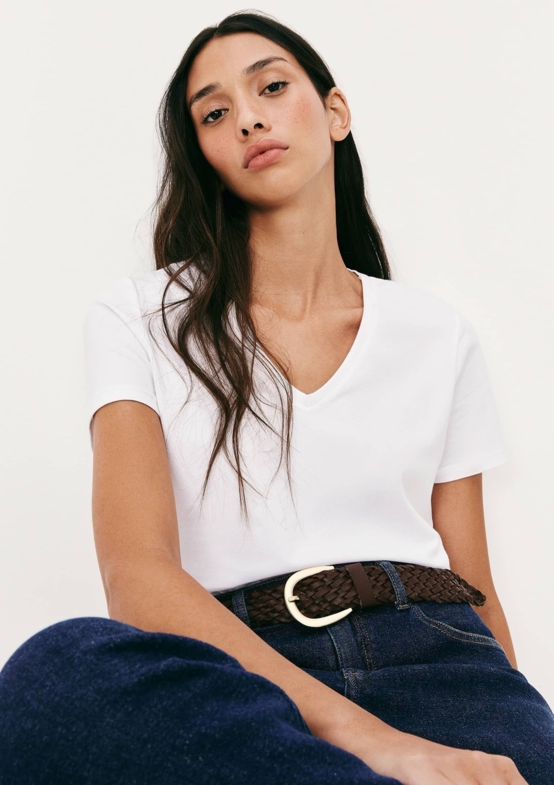 Blusa Básica Feminina Slim Decote V Hering