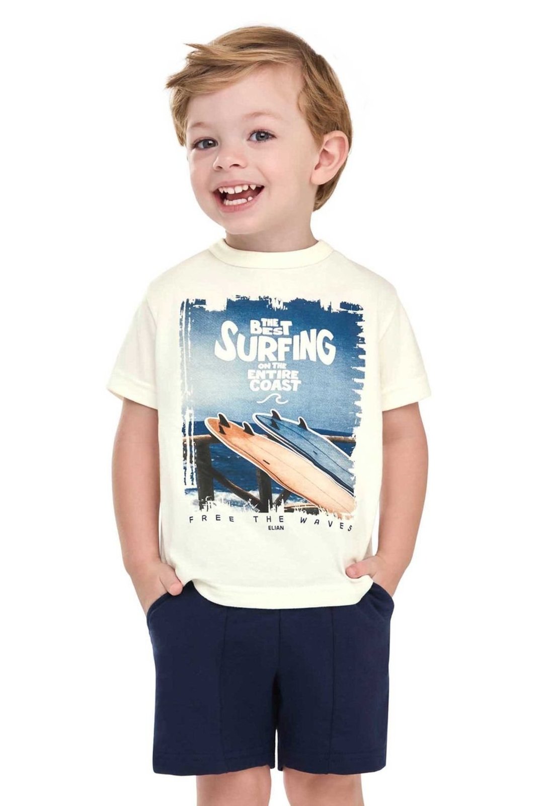 Infantil - Conjunto Menino Best Surfing Elian Bege