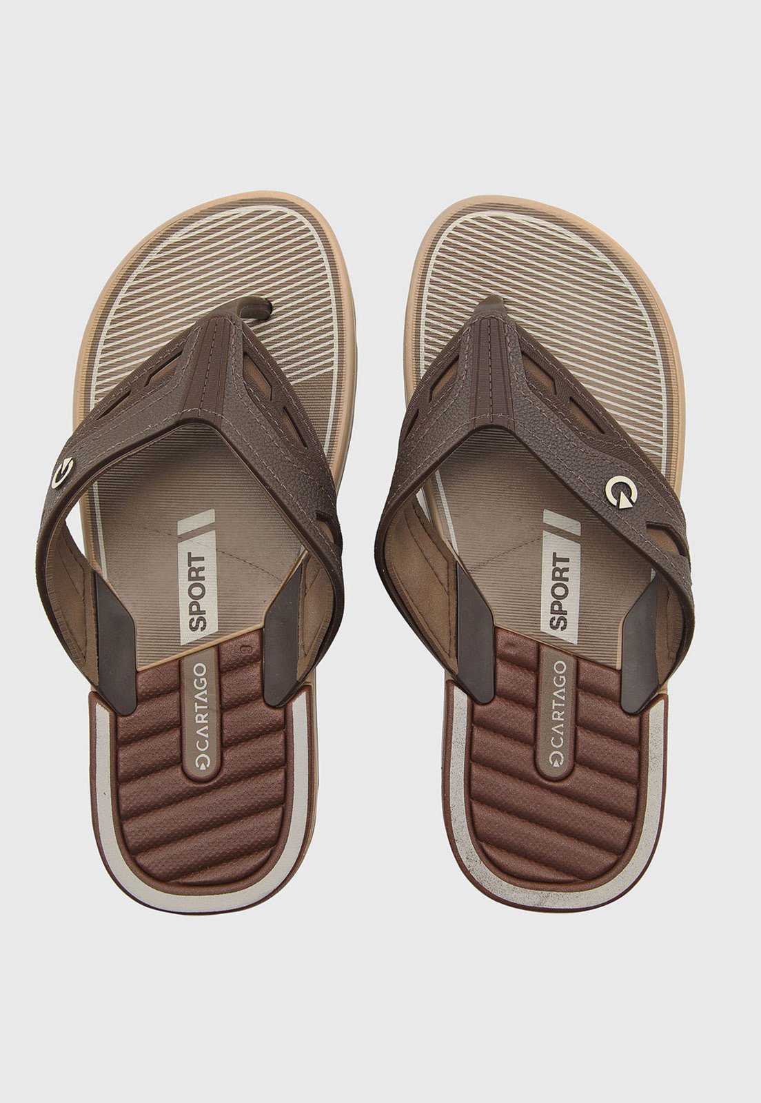 Chinelo Masculino Cartago Dallas Marrom