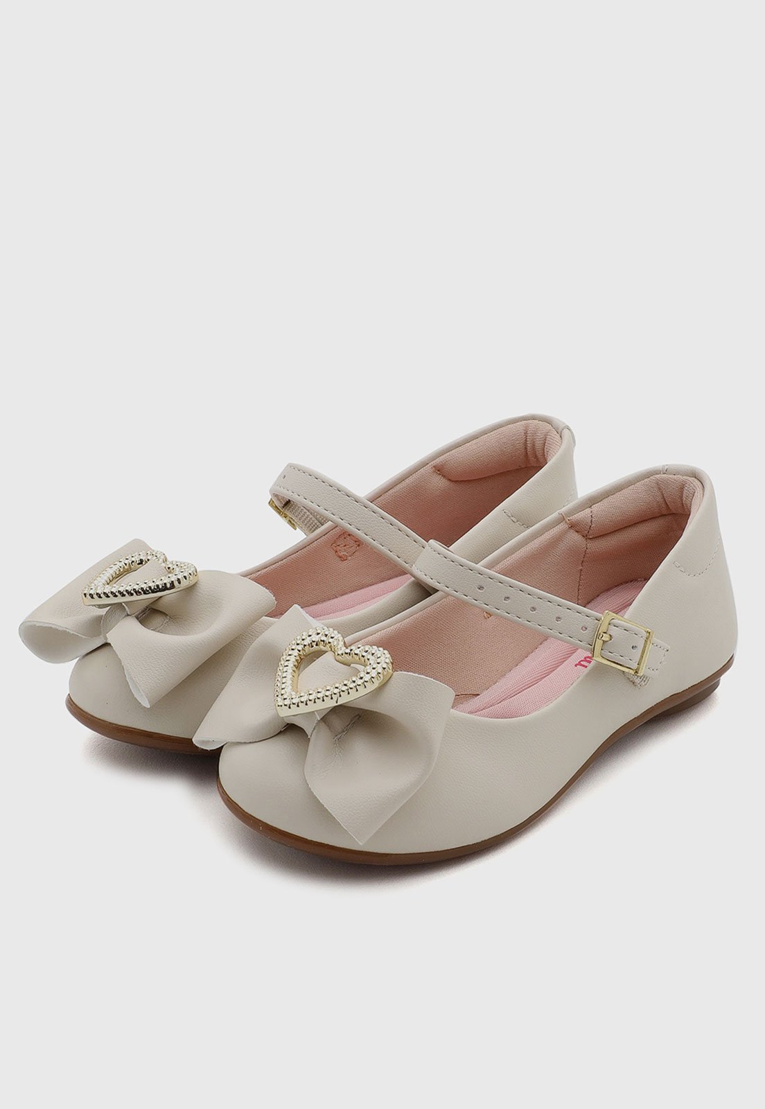 Infantil - Sapatilha Molekinha Laço Fivela Branca