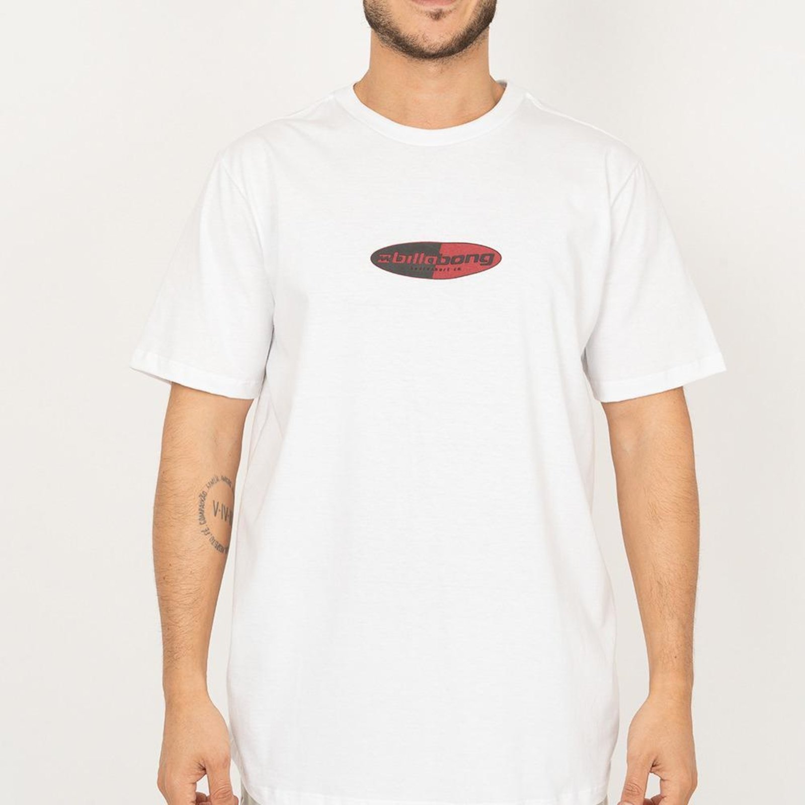Camiseta Billabong Split Pill SM26 Masculina Branco