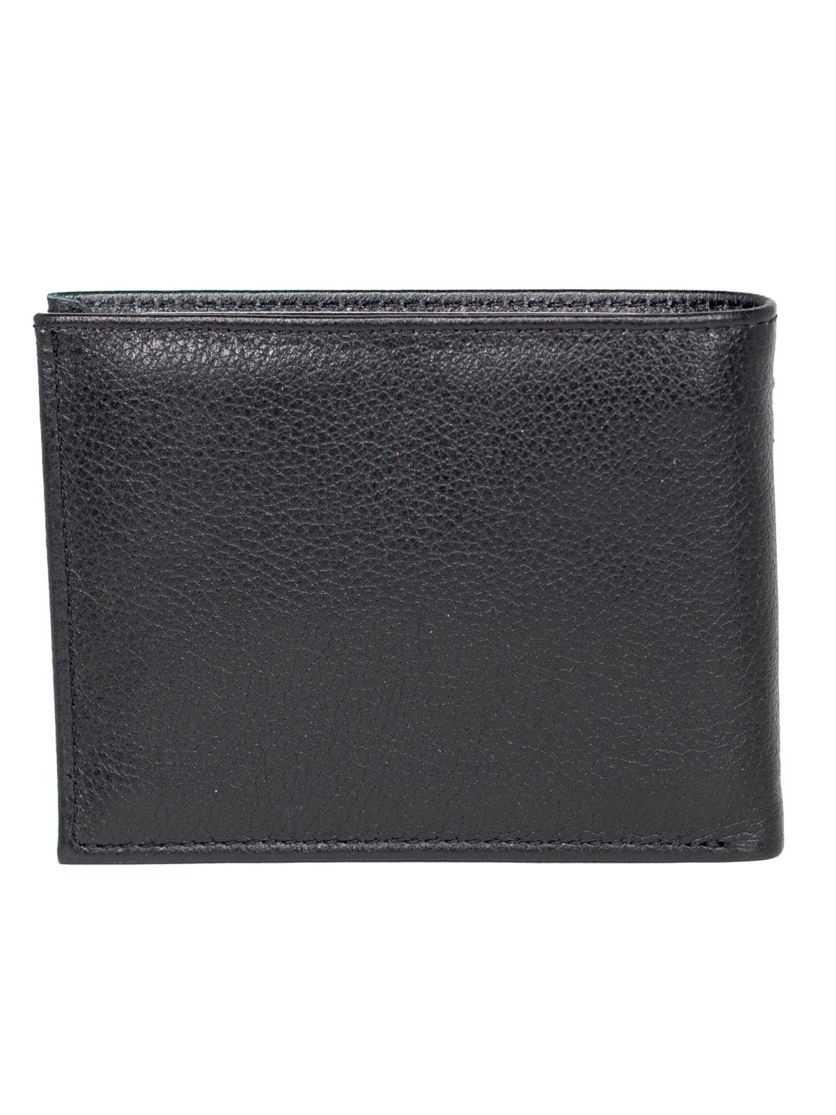 Vista 3 Carteira Masculina Fasolo Porta Cartão Couro Legítimo Artesanal Com Zíper preto Fasolo preto