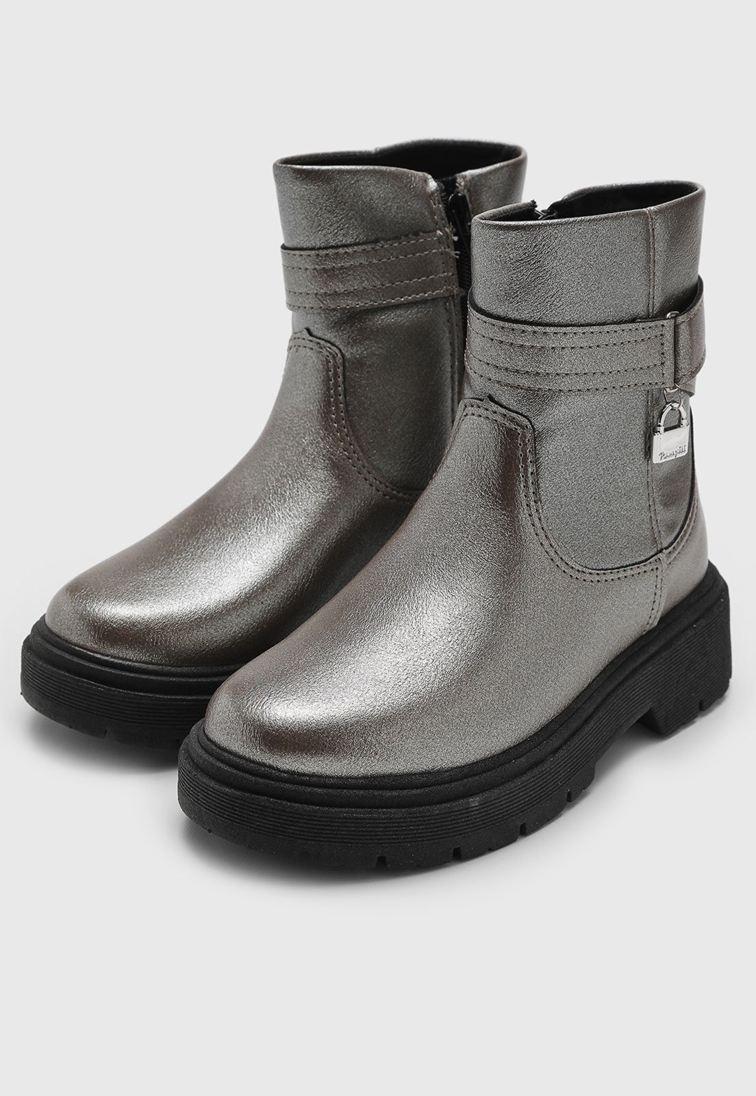 Infantil - Bota Pampili Coturno Duda Prata