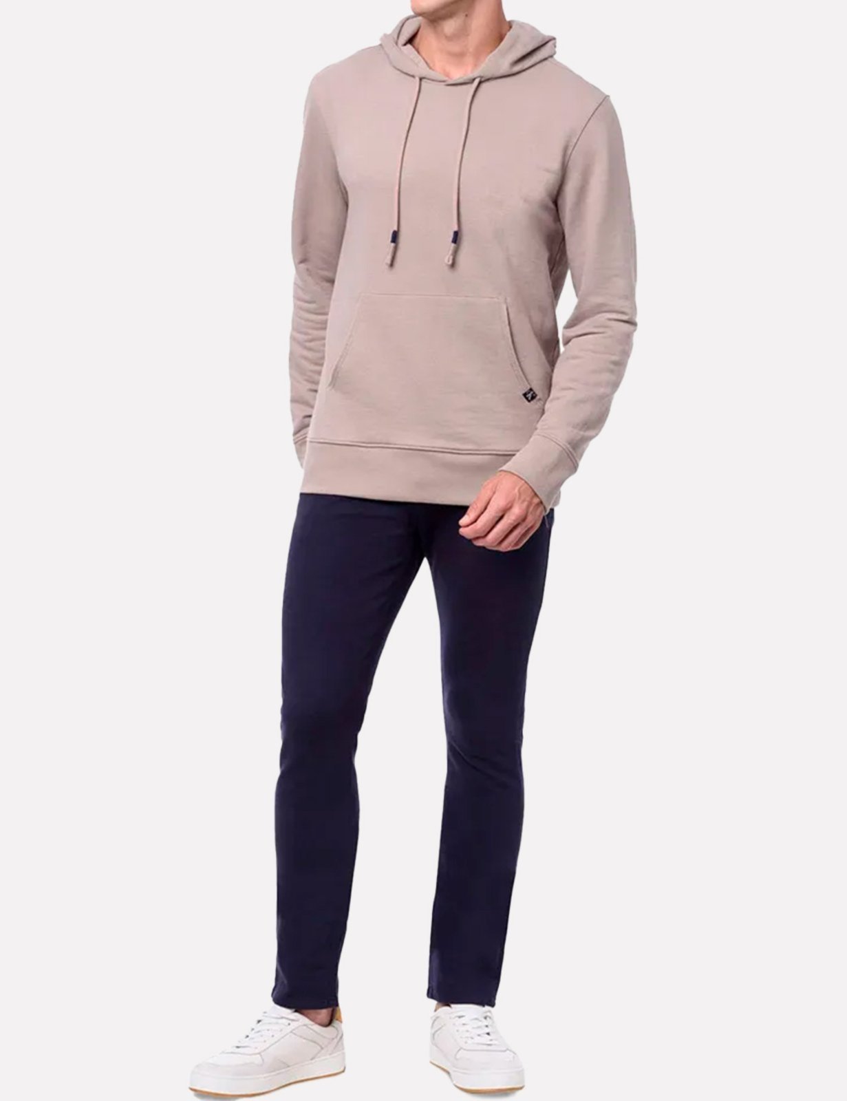 Calça Calvin Klein Moletom Masculina Slim 5 Pockets Azul Marinho