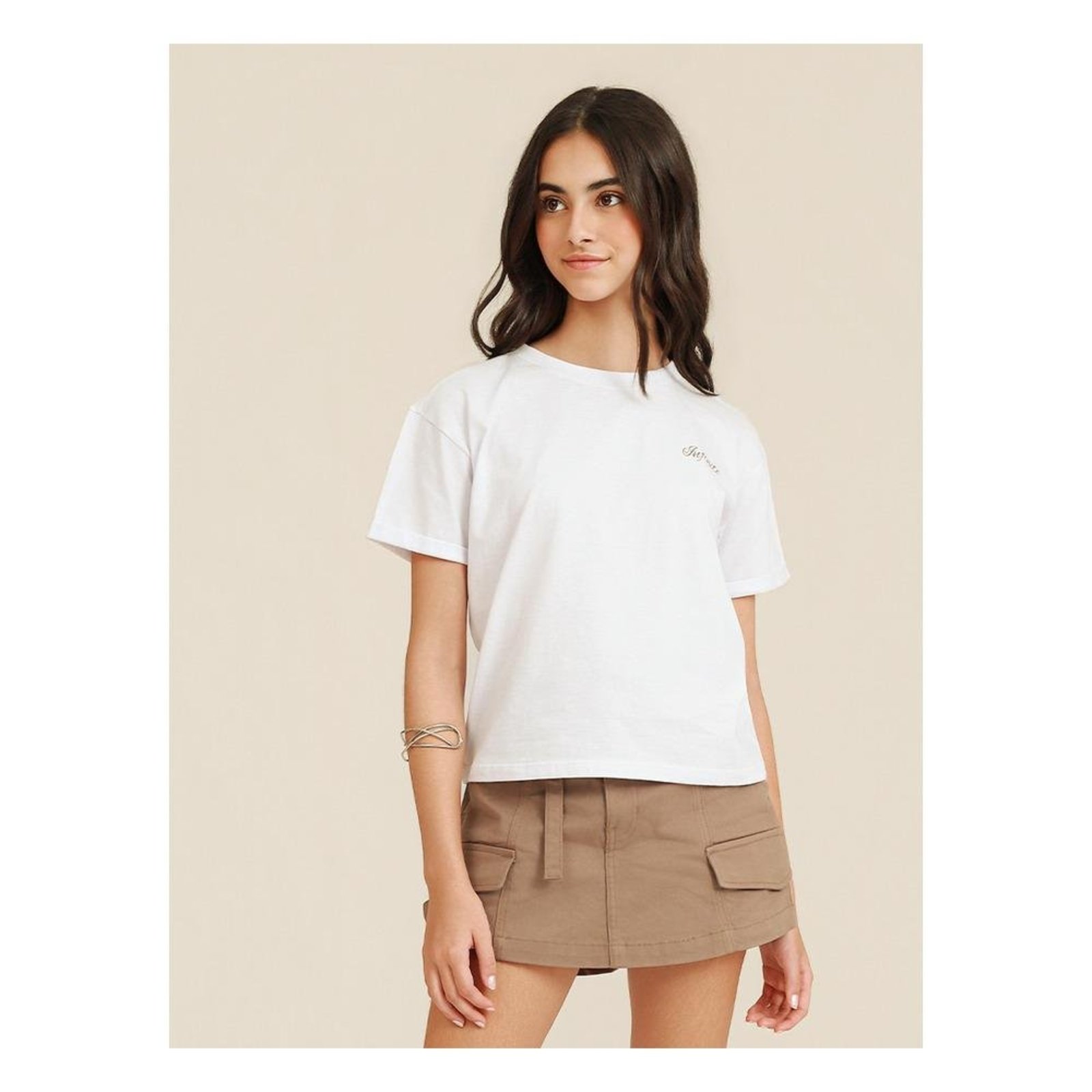 Infantil - Camiseta Estampada Evolution Poah Banana 10 Branco