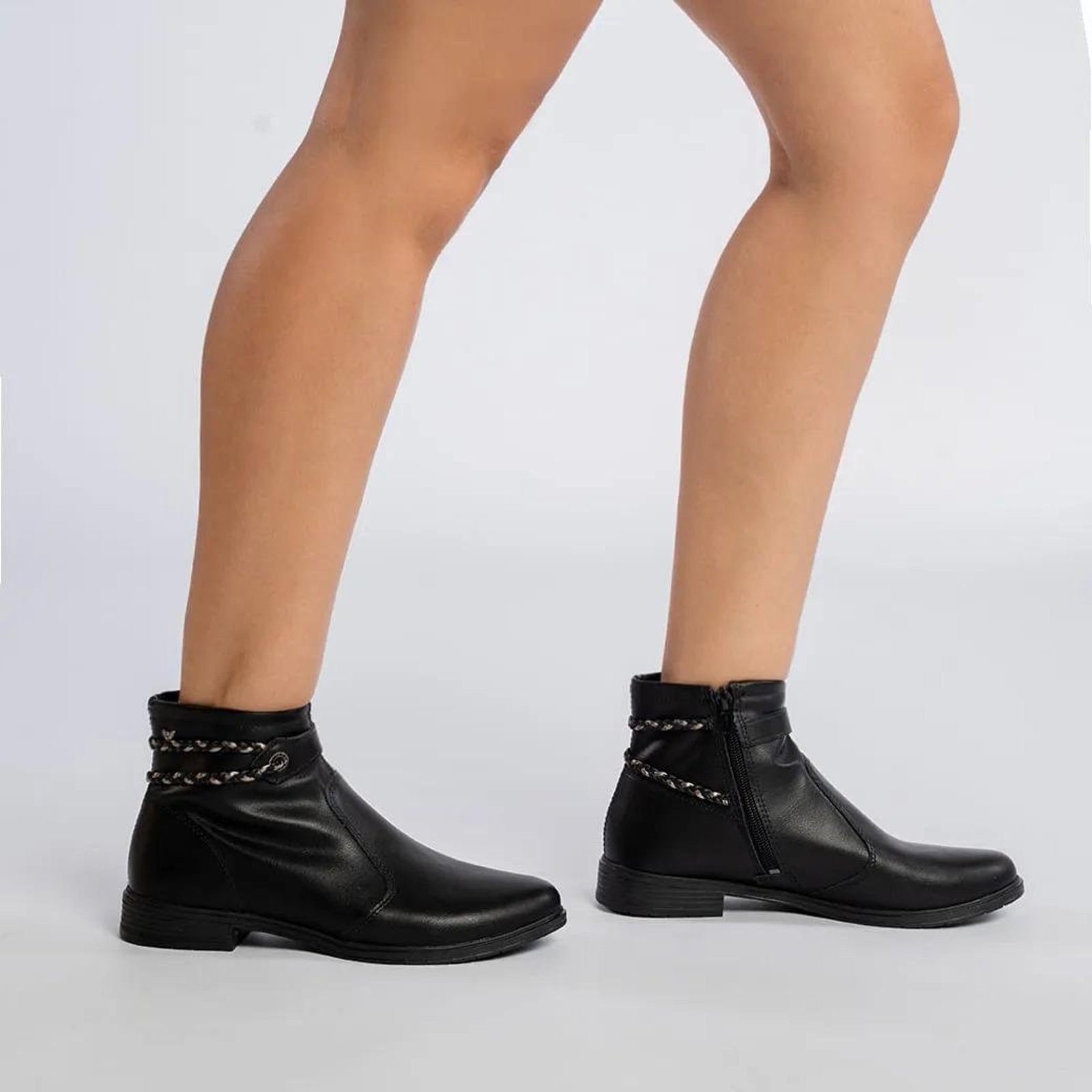 Bota Mississipi Cano Curto Feminina Preto