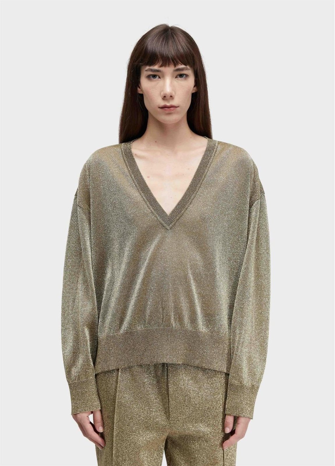 Blusa tricot dourado OSKLEN