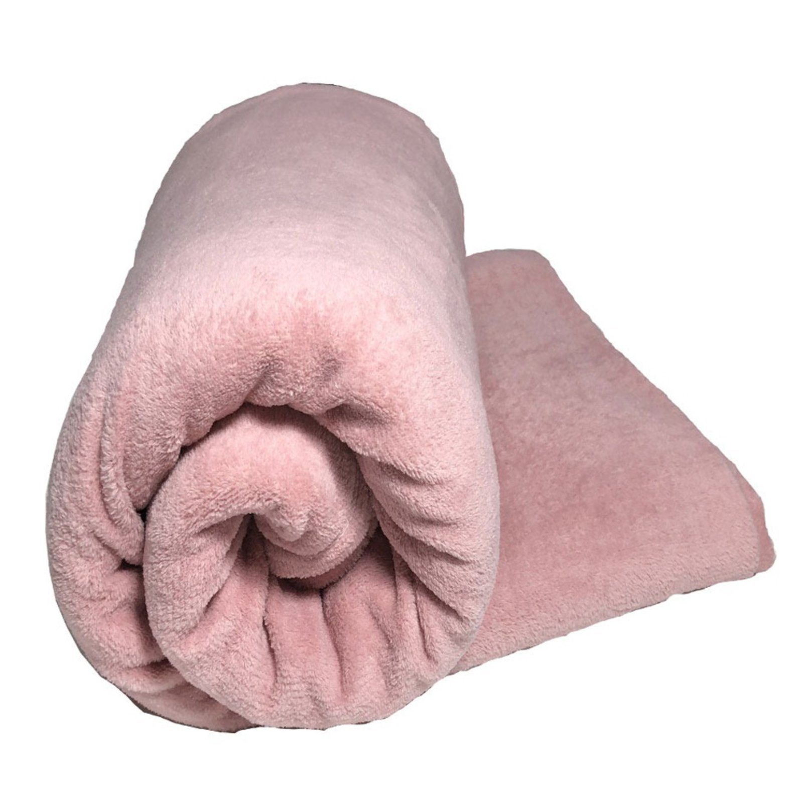 Cobertor Casa Scarpa Blush Solteiro Mantinha Felpuda 1 Peça - Rosa