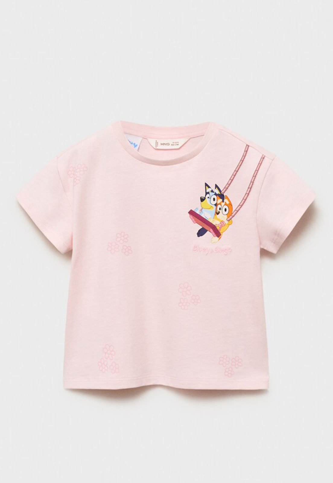Camiseta MANGO Bluey & Bingo Rosa