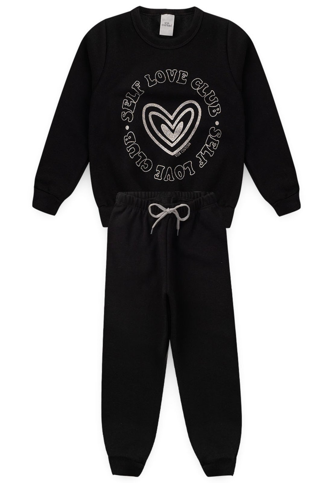 Vista 3 Infantil - Conjunto Heart VIDA COSTEIRA preto VIDA COSTEIRA preto