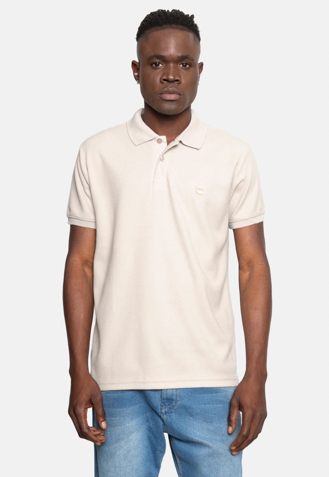 Camisa Polo Fatal Piquet Areia