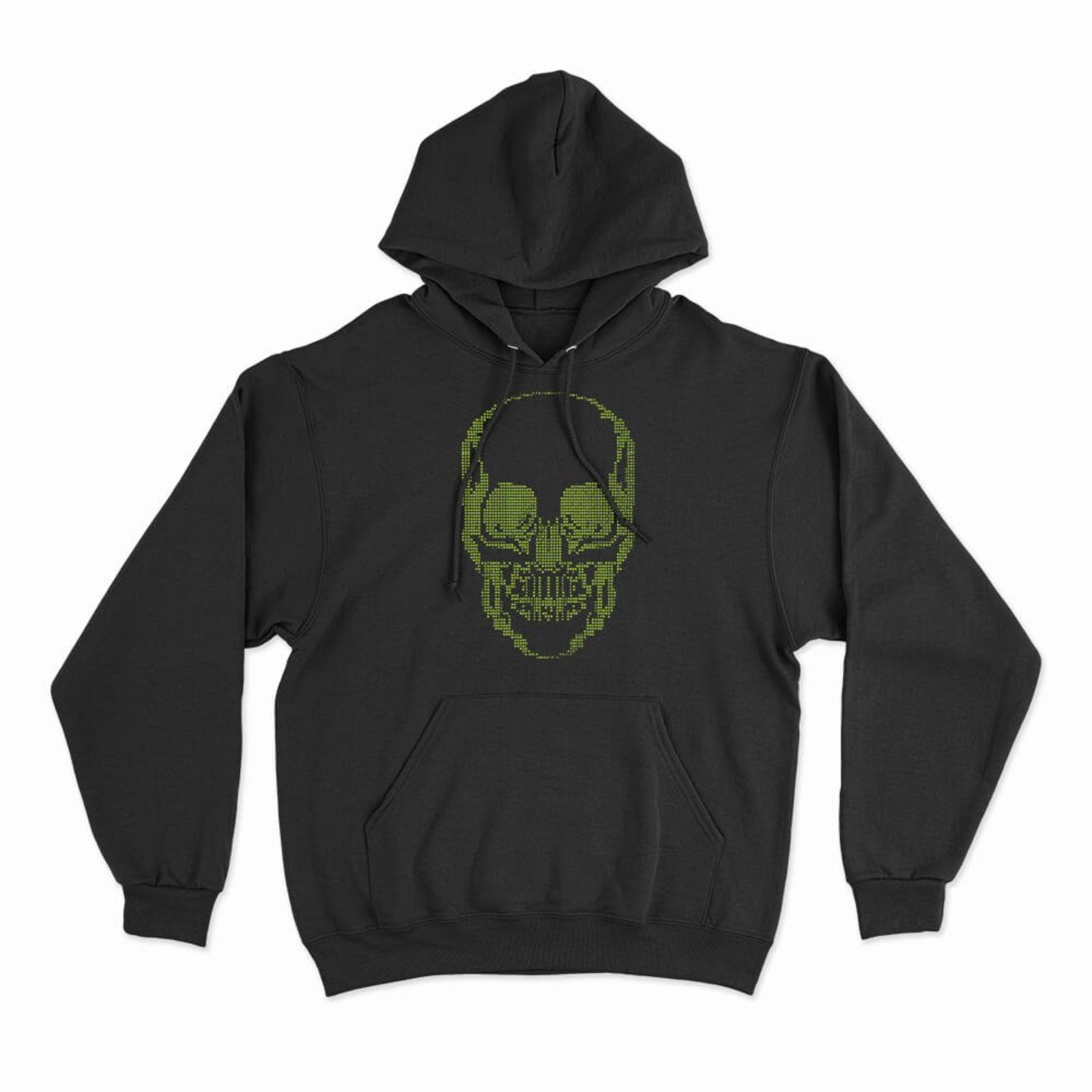 Moletom Com Capuz Pixel Skull - Preto - Casual - Studio Geek