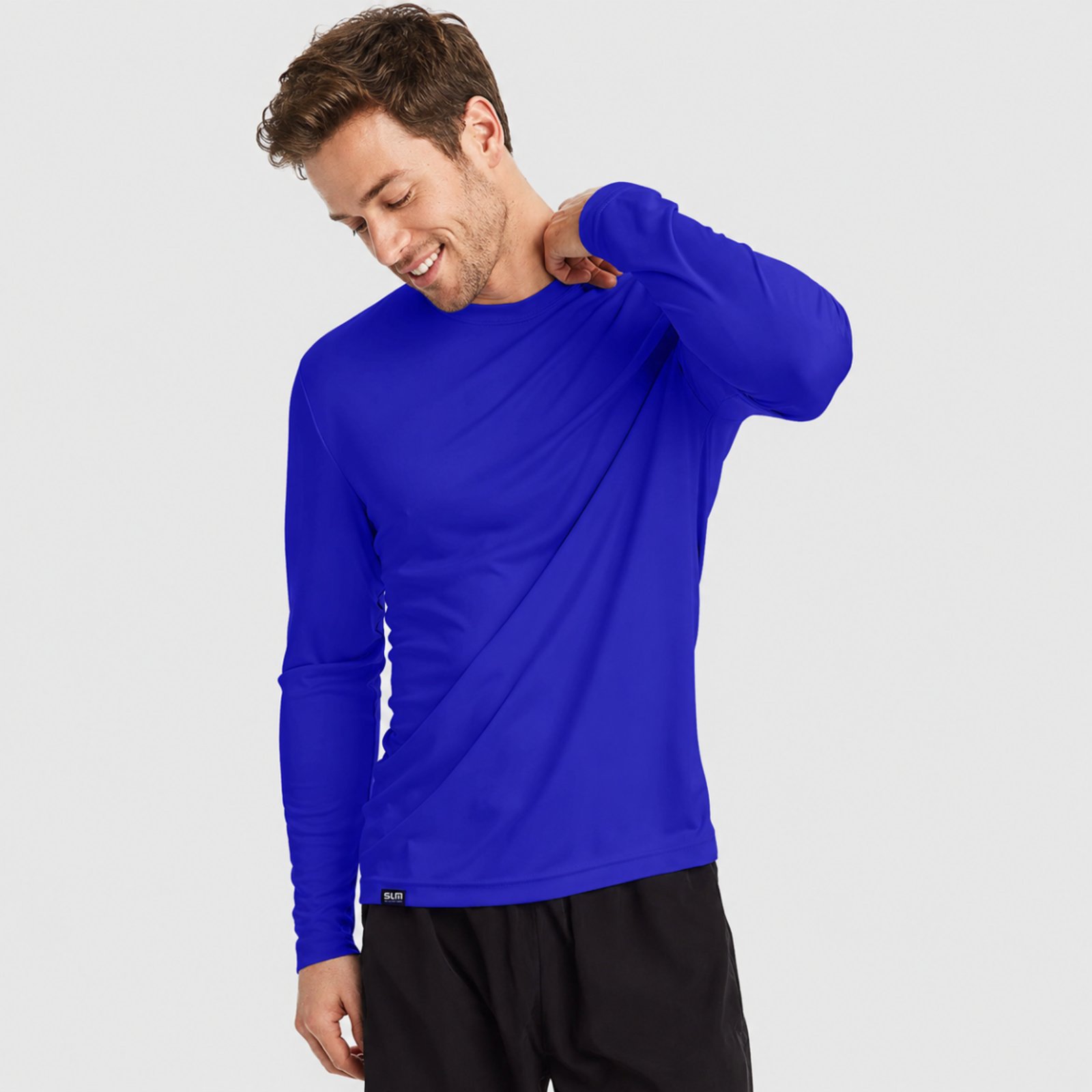 Camiseta Uv Masculino Slim Fitness Proteção Solar Praia - Royal