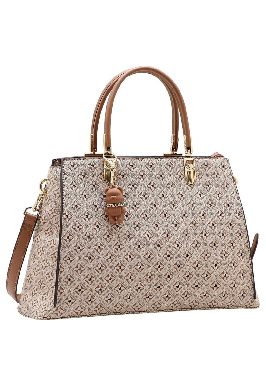 Bolsa Feminina Chenson Mão Monograma Cristal 3485747 Natural