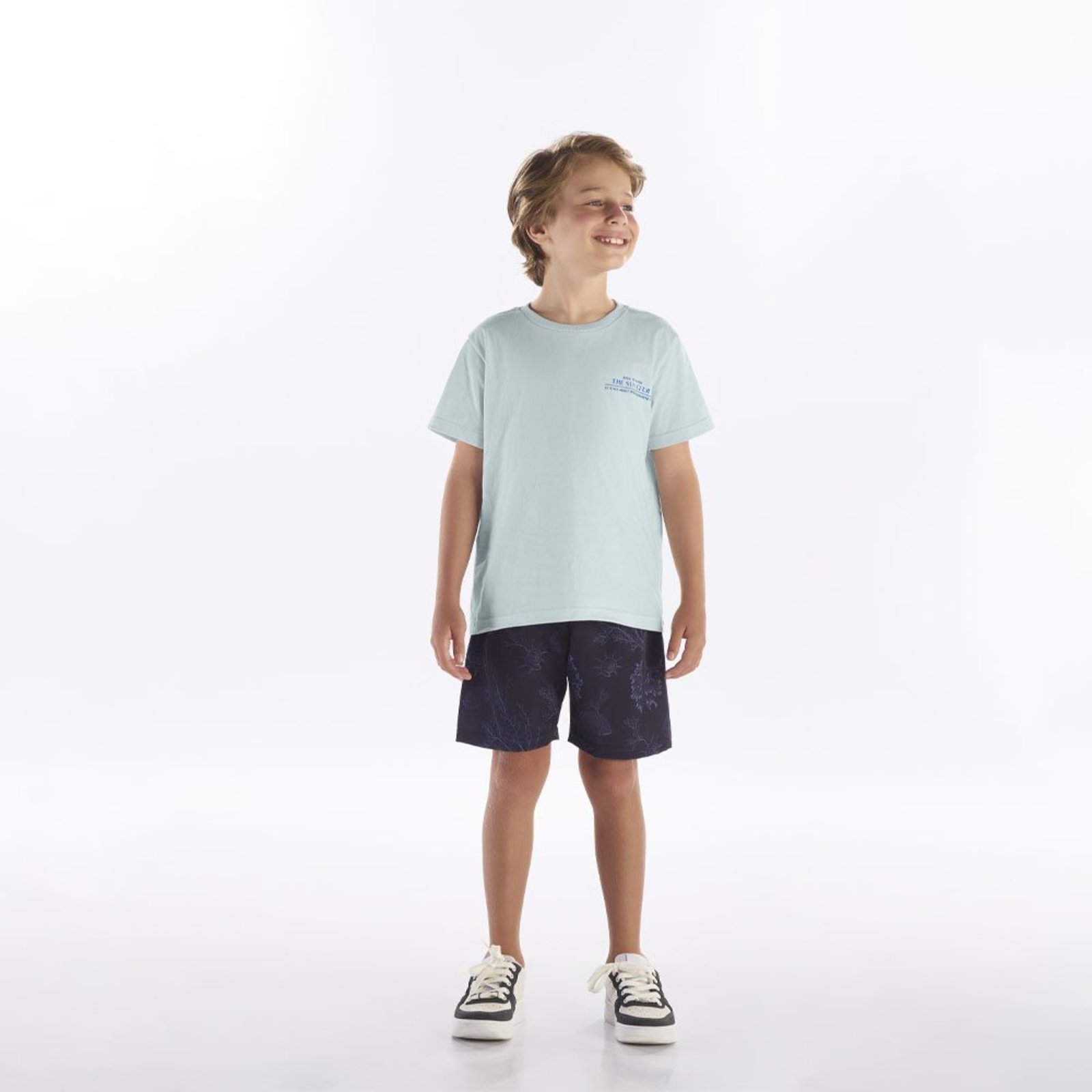 Infantil - Camiseta Azul Pulla Bulla Menino - 53458-1273