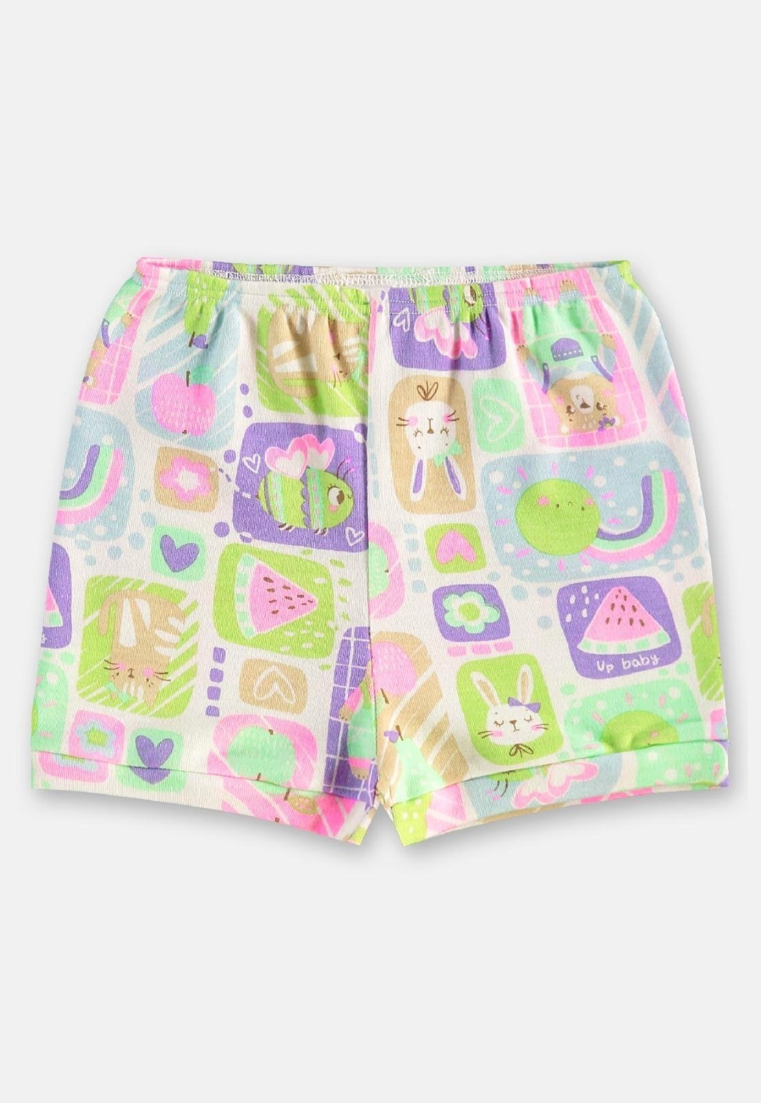 Infantil - Short Menina em Suedine Up Baby Bege