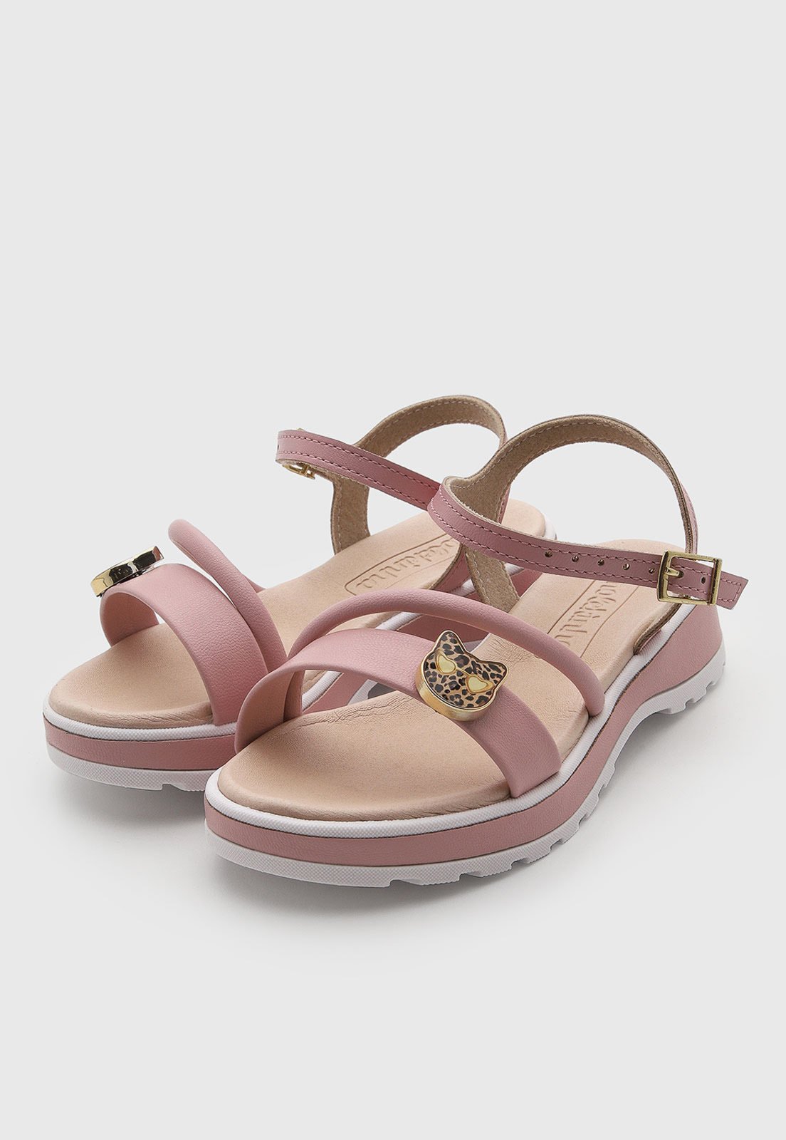 Infantil - Sandália Molekinha Tiras Fivela Rosa