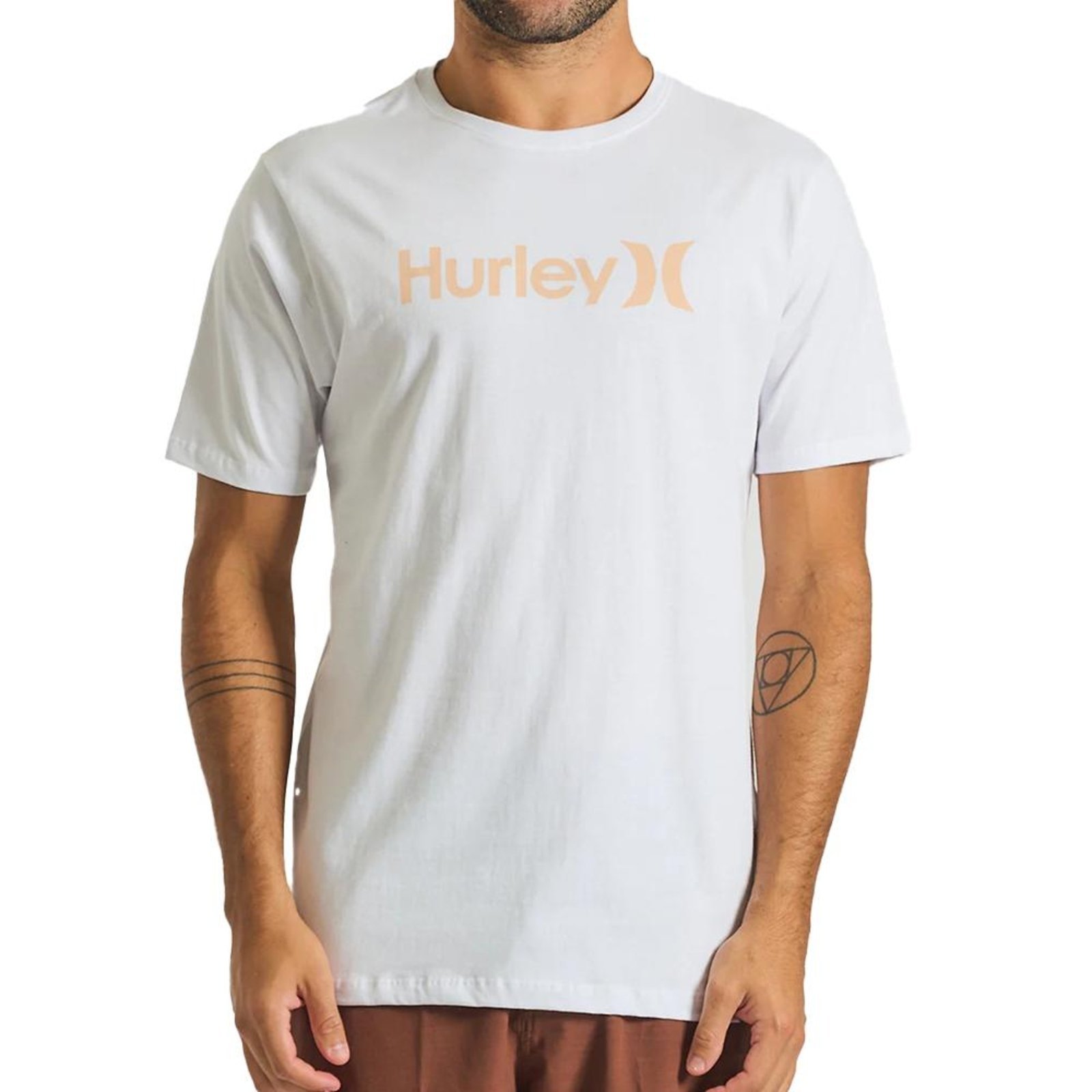 Camiseta Hurley O&O Solid Oversize SM25 Masculina Branco