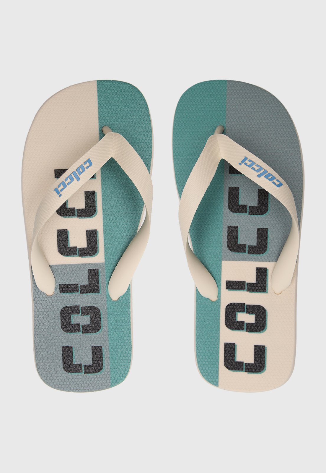 Chinelo Colcci Logomania Bege