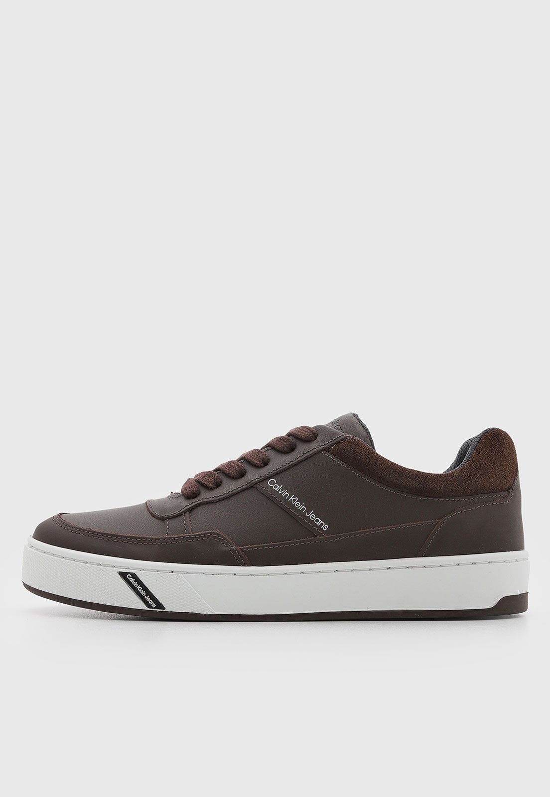 Tênis Masculino Calvin Klein Couro Marrom