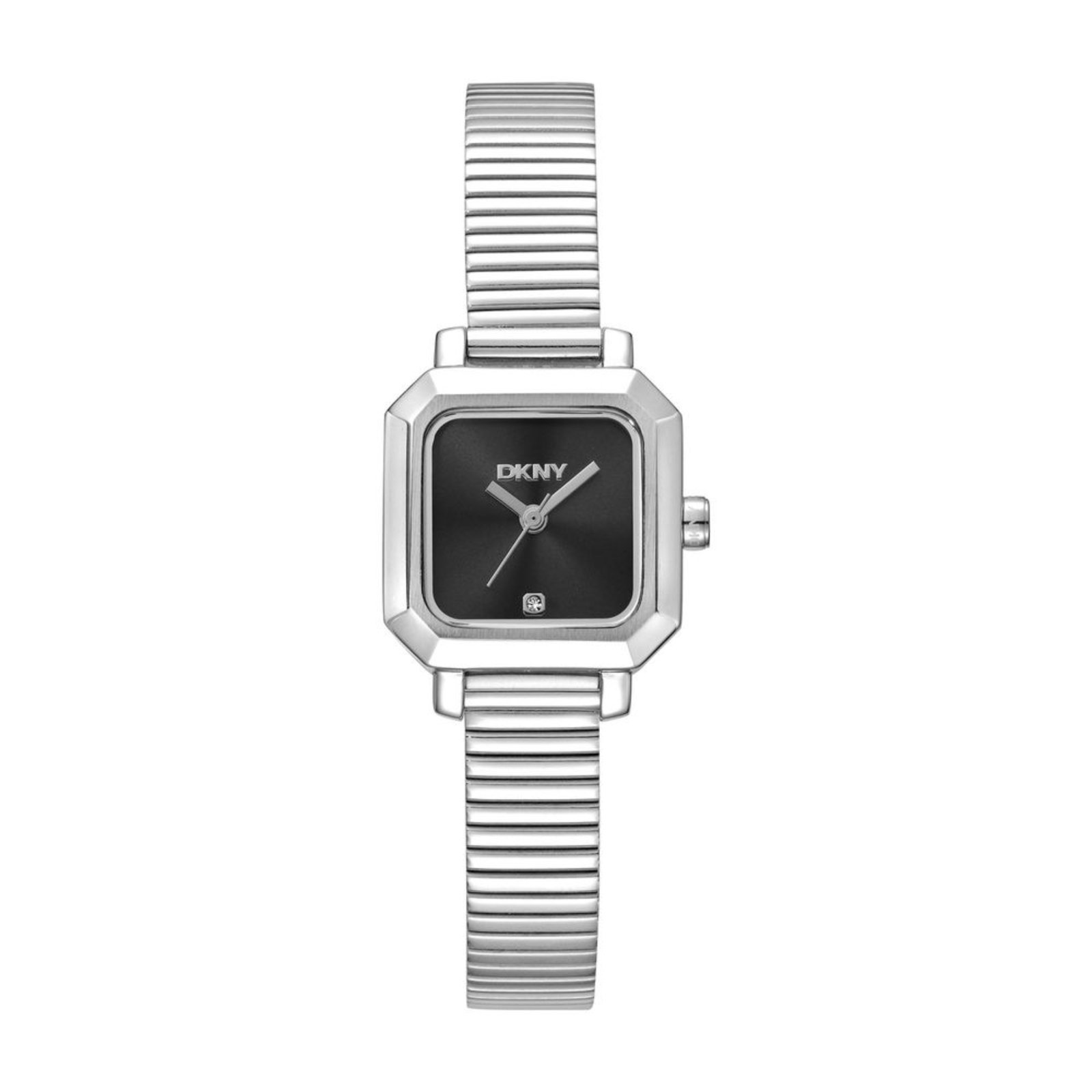 Relógio Feminino DKNY Ellington Prata Mostrador Preto Donna Karan Donna Karan