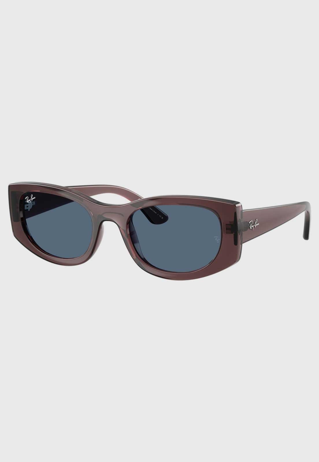 Óculos De Sol Ray-Ban 0Rb4446L Lente Azul Marrom