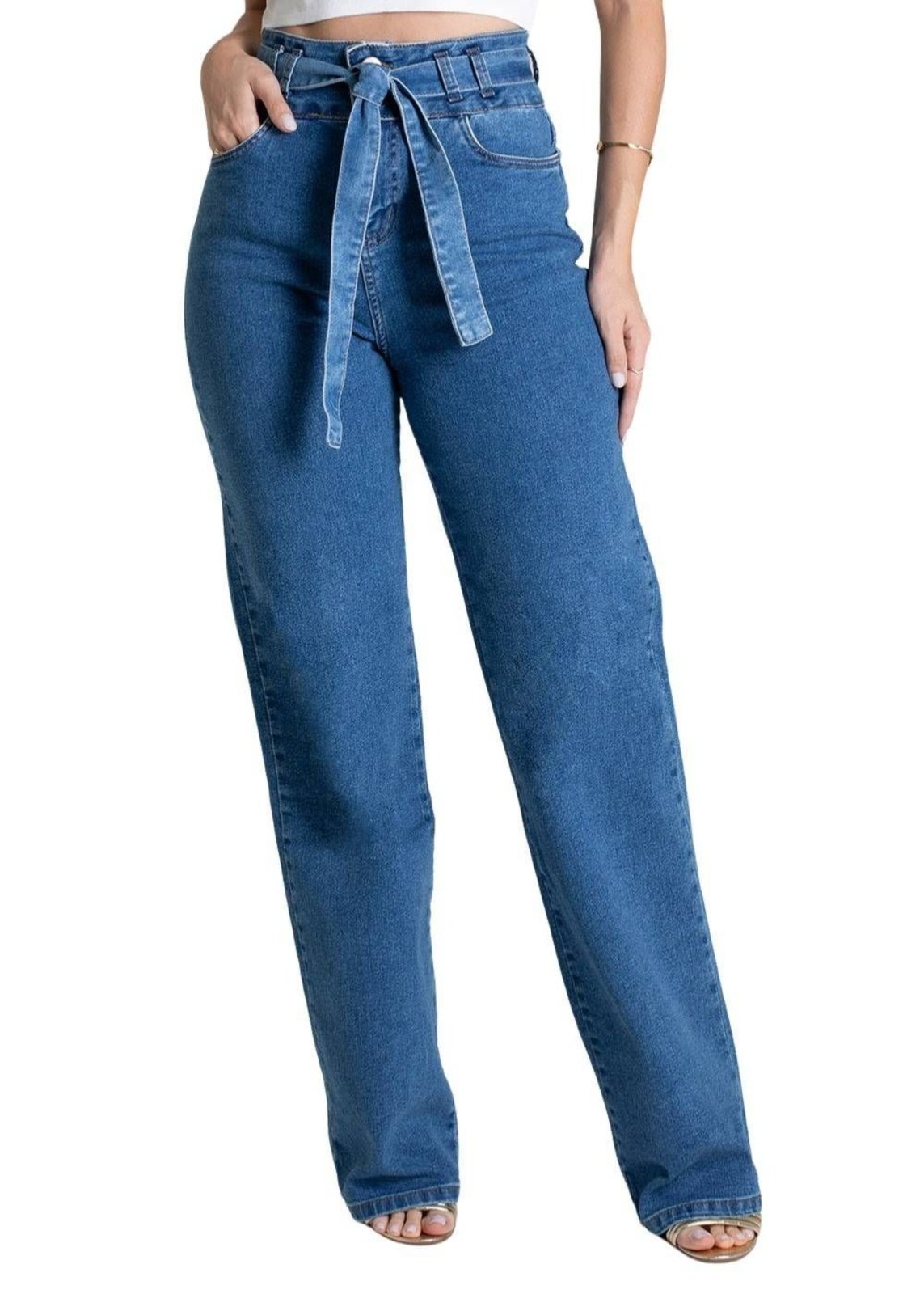 Calça Jeans Sawary Wide Leg – 279001 – Azul – Sawary