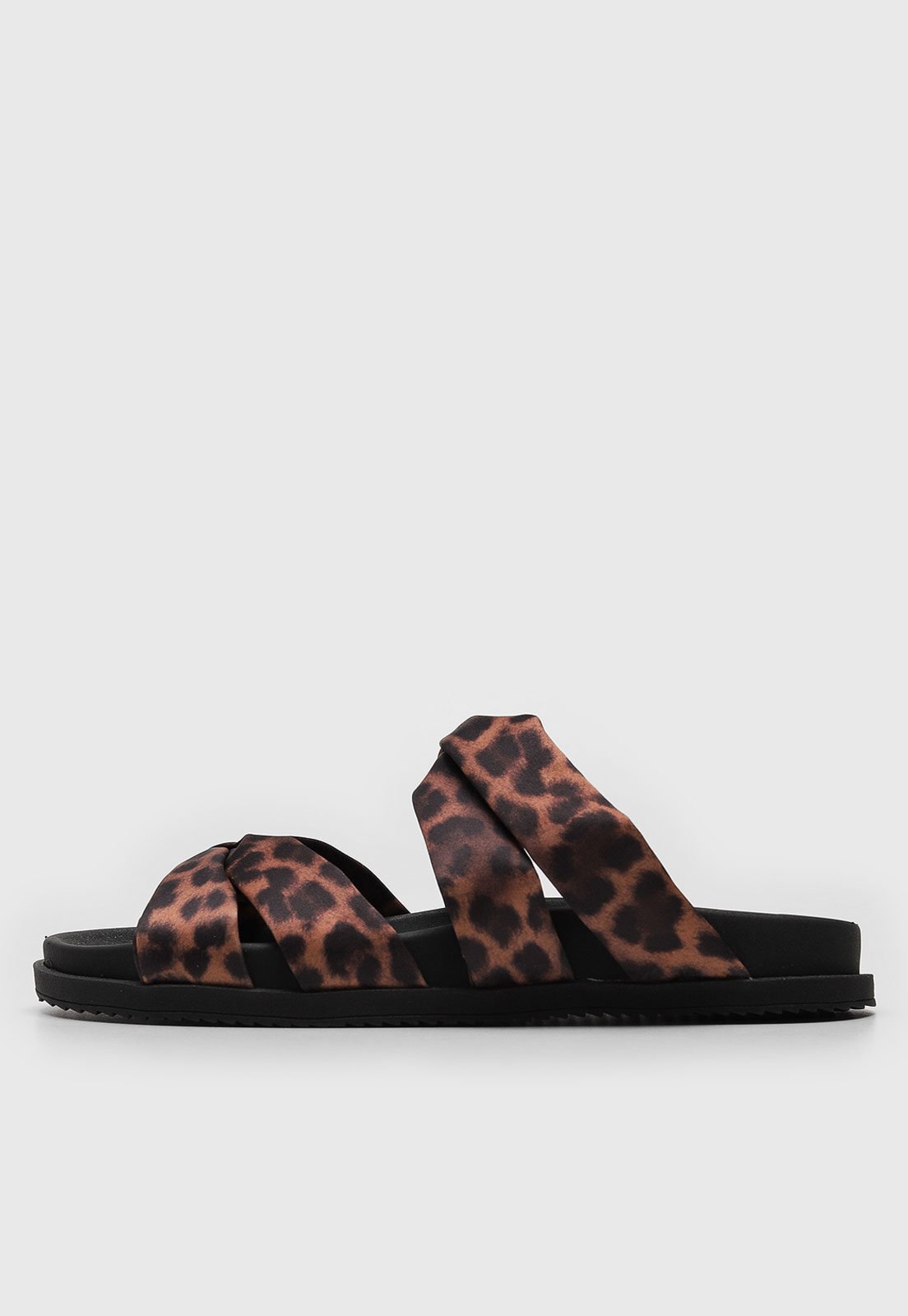 Rasteira Slide Anacapri Animal Print Marrom