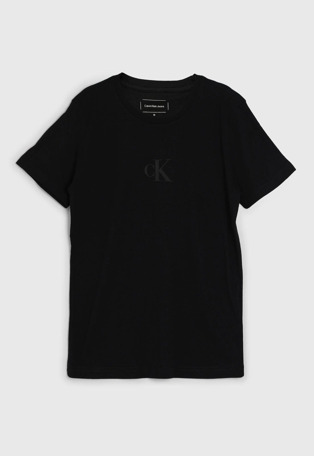 Infantil - Camiseta Calvin Klein Logo Preta