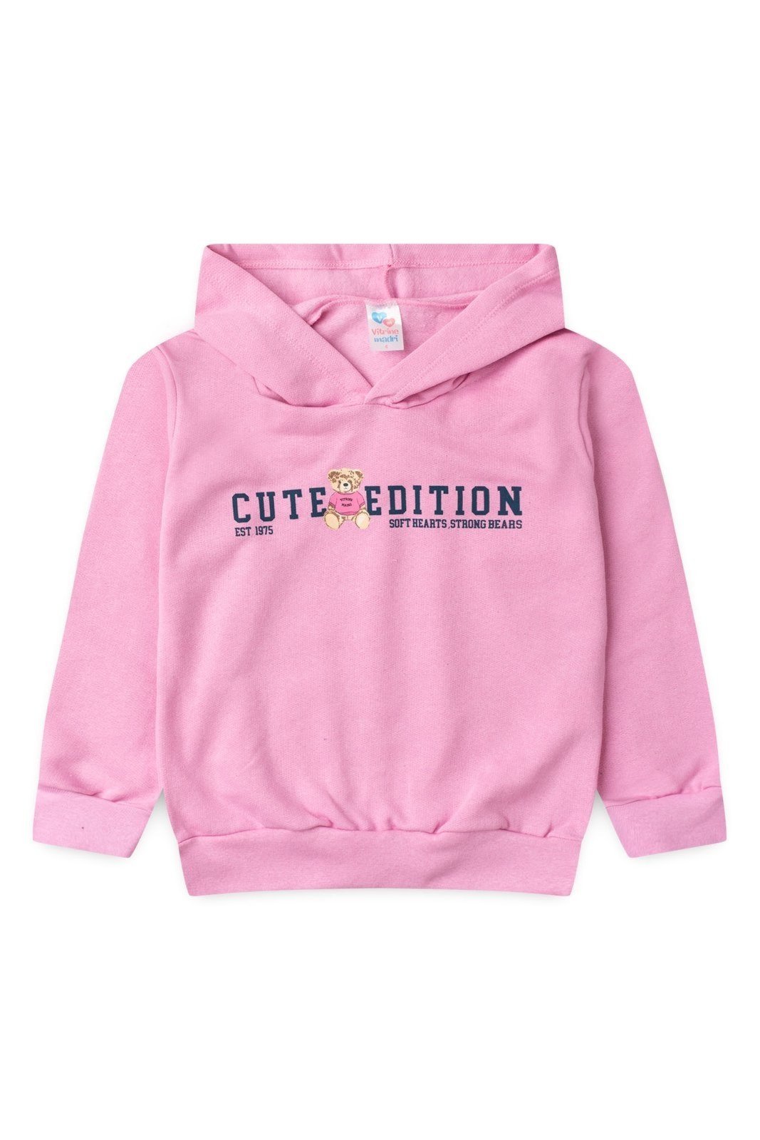 Infantil - Blusa Moletom Menina c/ Capuz Cute Edition