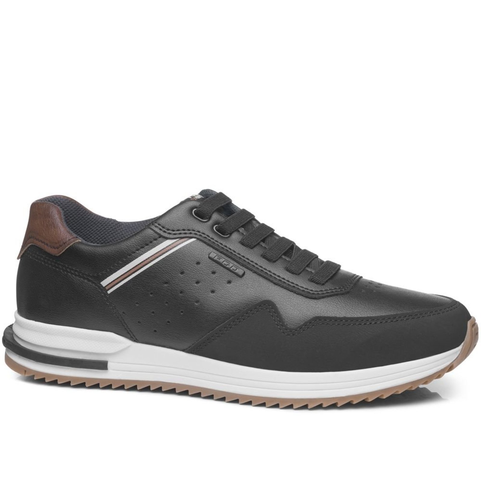 Tênis Casual Pegada Masculino em Microfibra Preto 171606-05 Tênis Casual Pegada Masculino em Microfibra Preto 171606-05 39